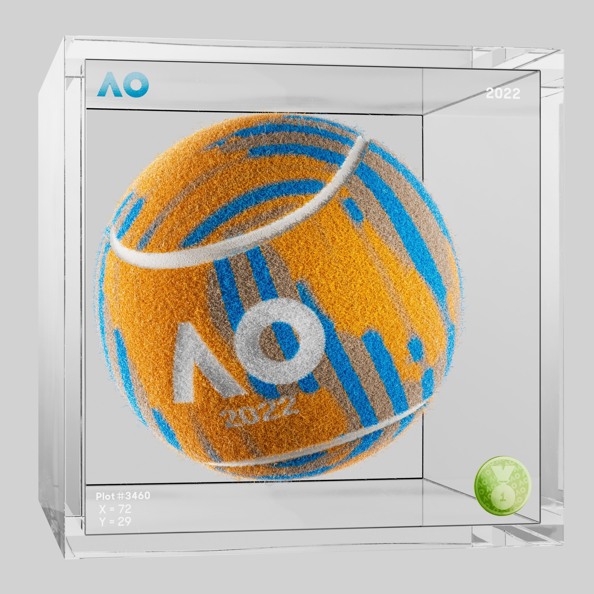The Australian Open - The Australian Open Art Ball - AO Art Ball #119 - NFT # 119