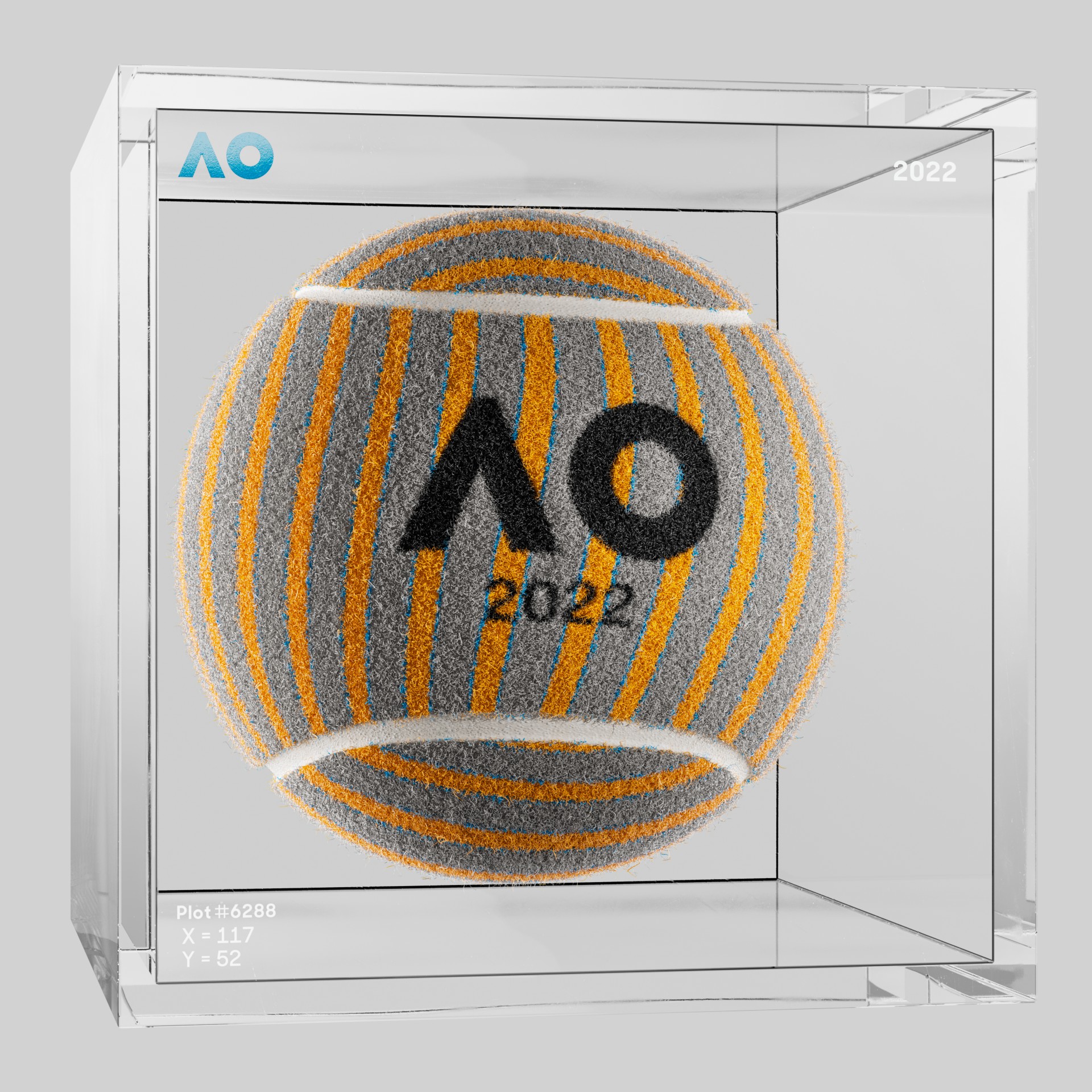 The Australian Open - The Australian Open Art Ball - AO Art Ball #1192 - NFT # 1192