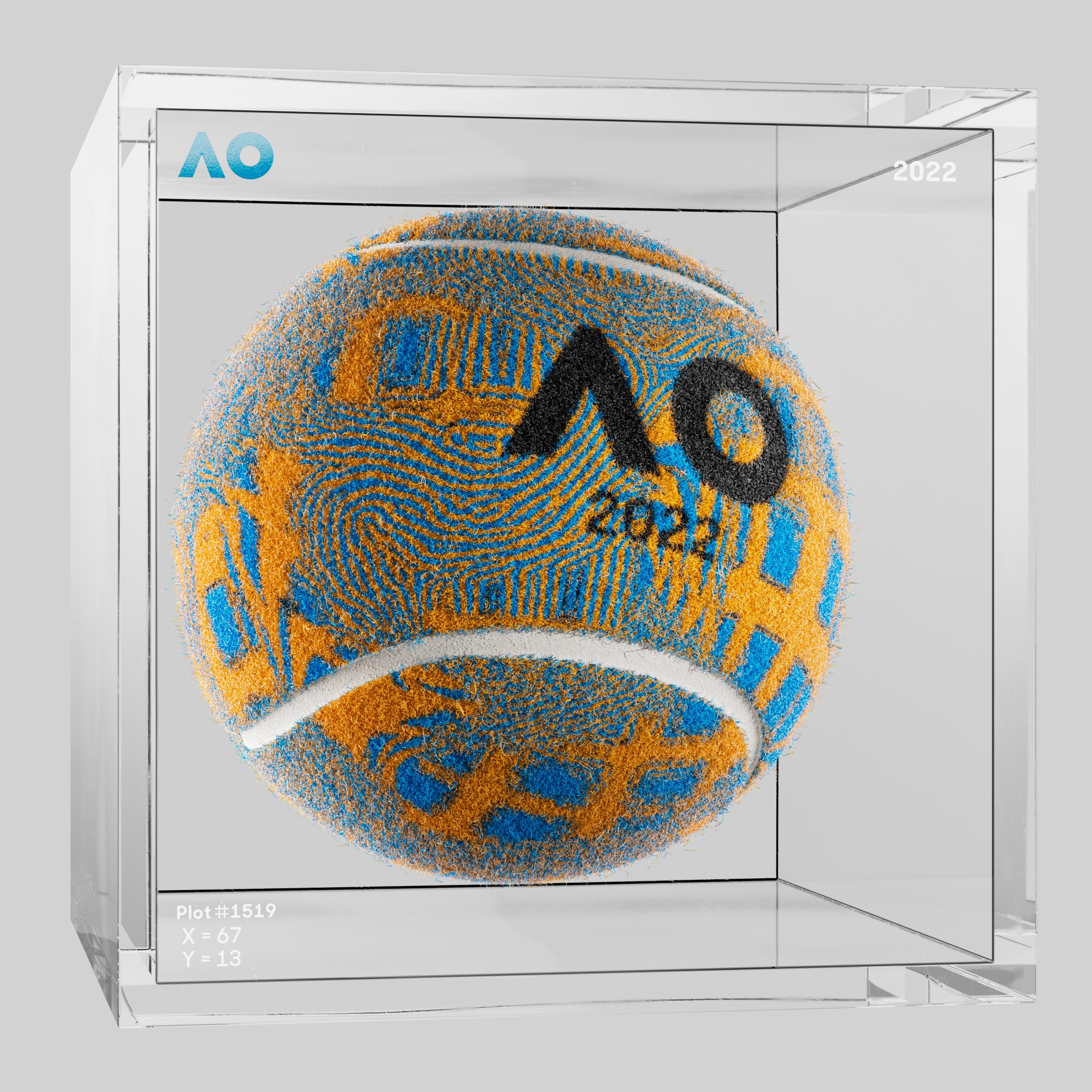 The Australian Open - The Australian Open Art Ball - AO Art Ball #1194 - NFT # 1194
