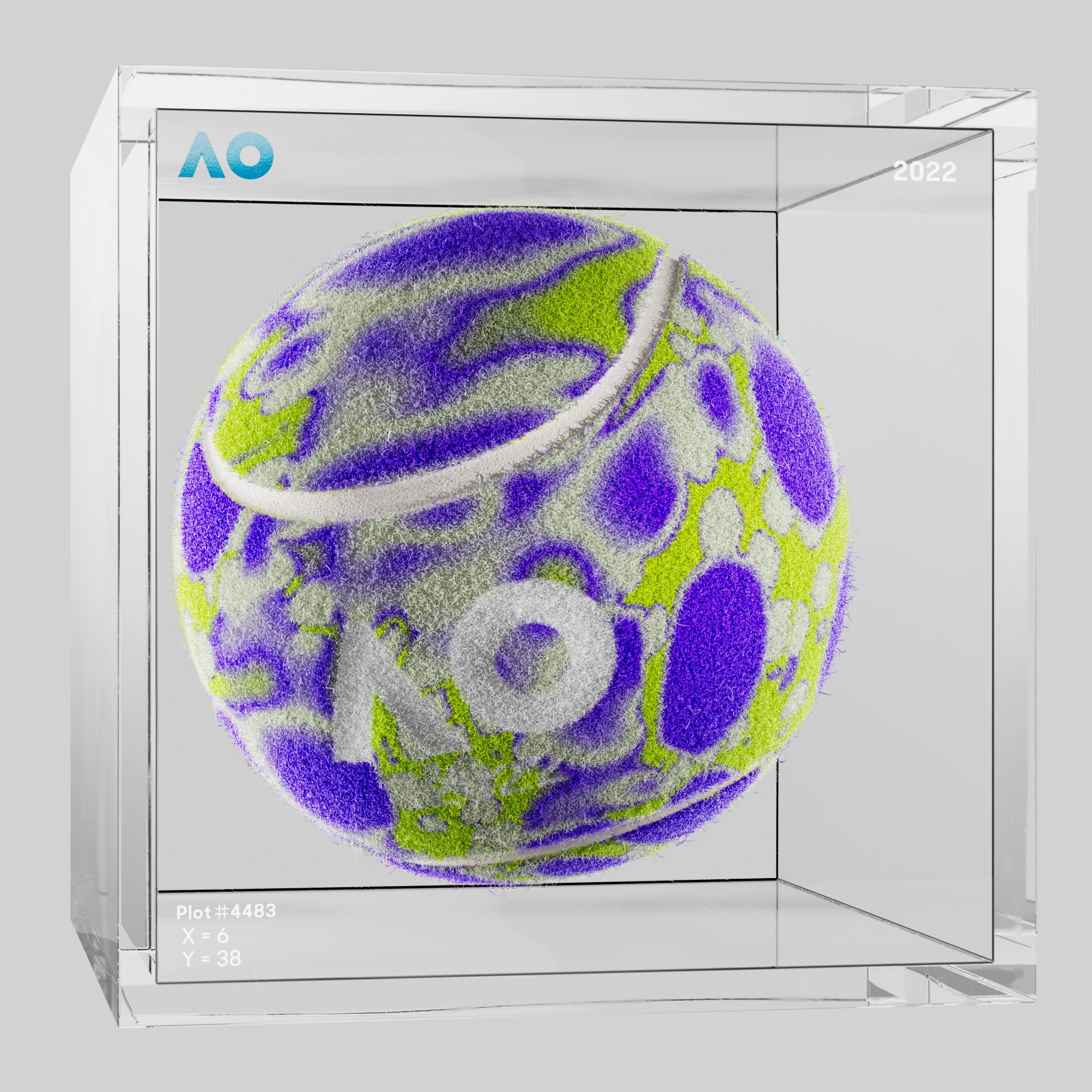 The Australian Open - The Australian Open Art Ball - AO Art Ball #1198 - NFT # 1198