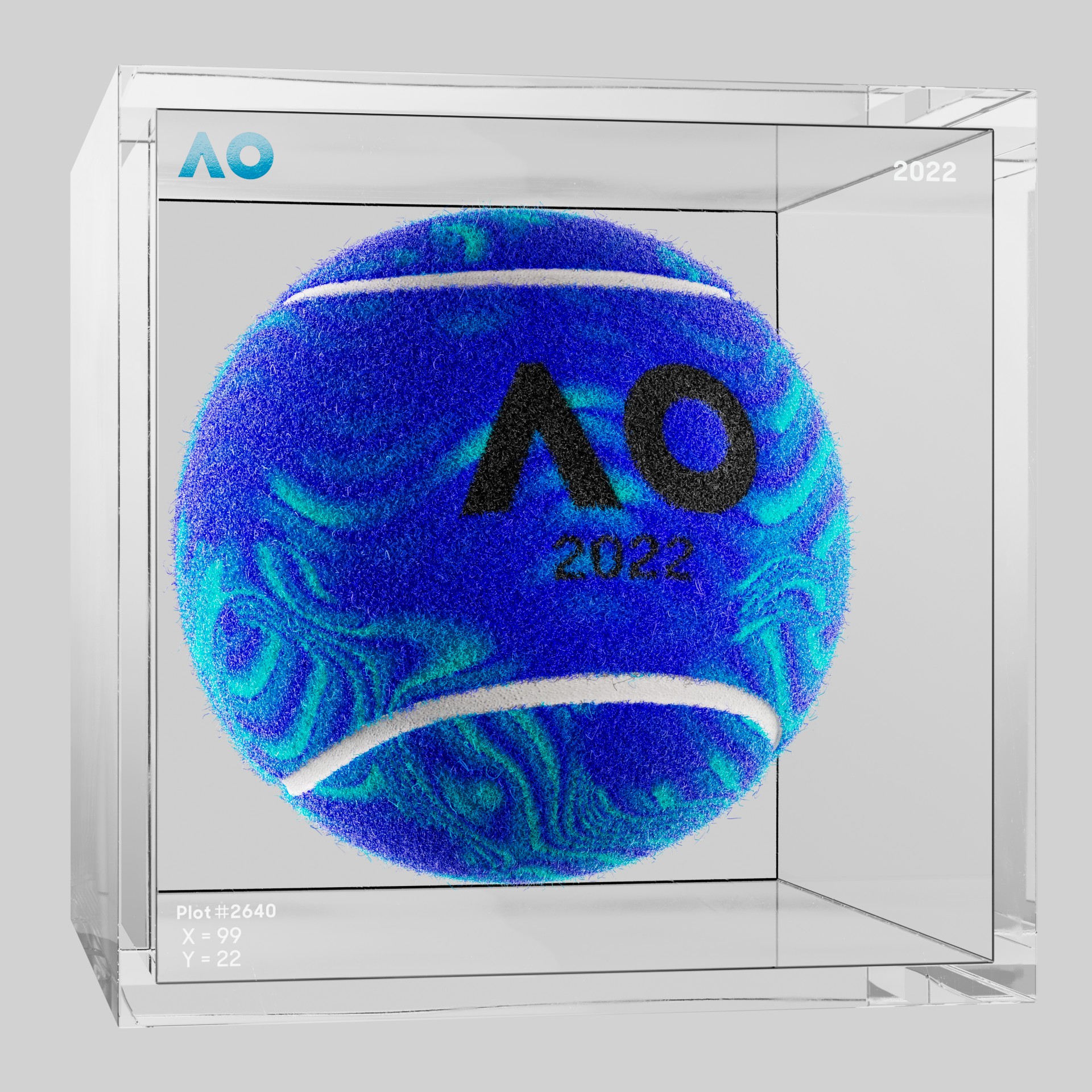 The Australian Open - The Australian Open Art Ball - AO Art Ball #1199 - NFT # 1199