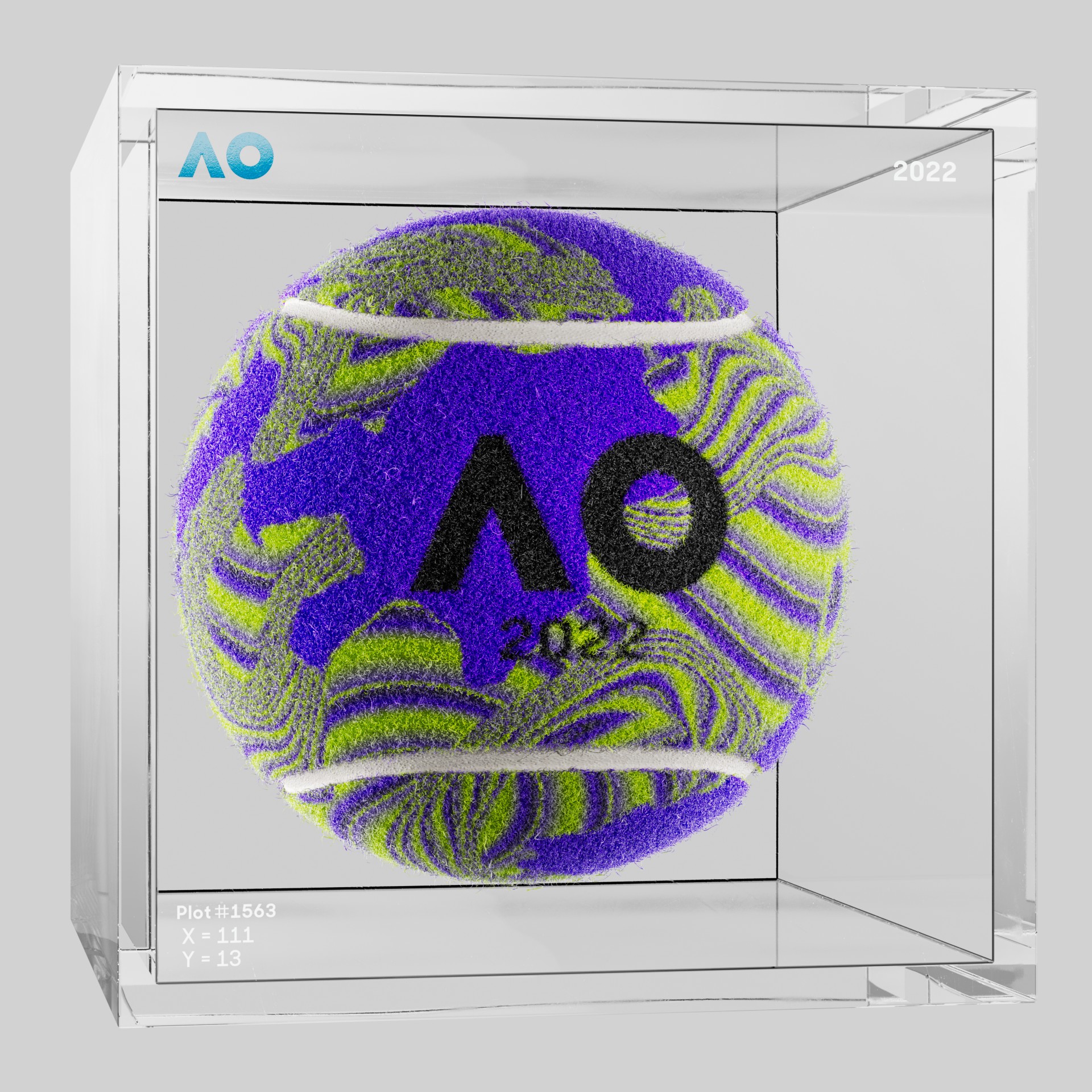 The Australian Open - The Australian Open Art Ball - AO Art Ball #12 - NFT # 12