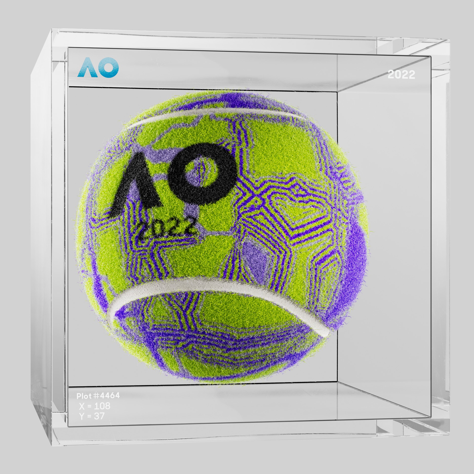 The Australian Open - The Australian Open Art Ball - AO Art Ball #1200 - NFT # 1200