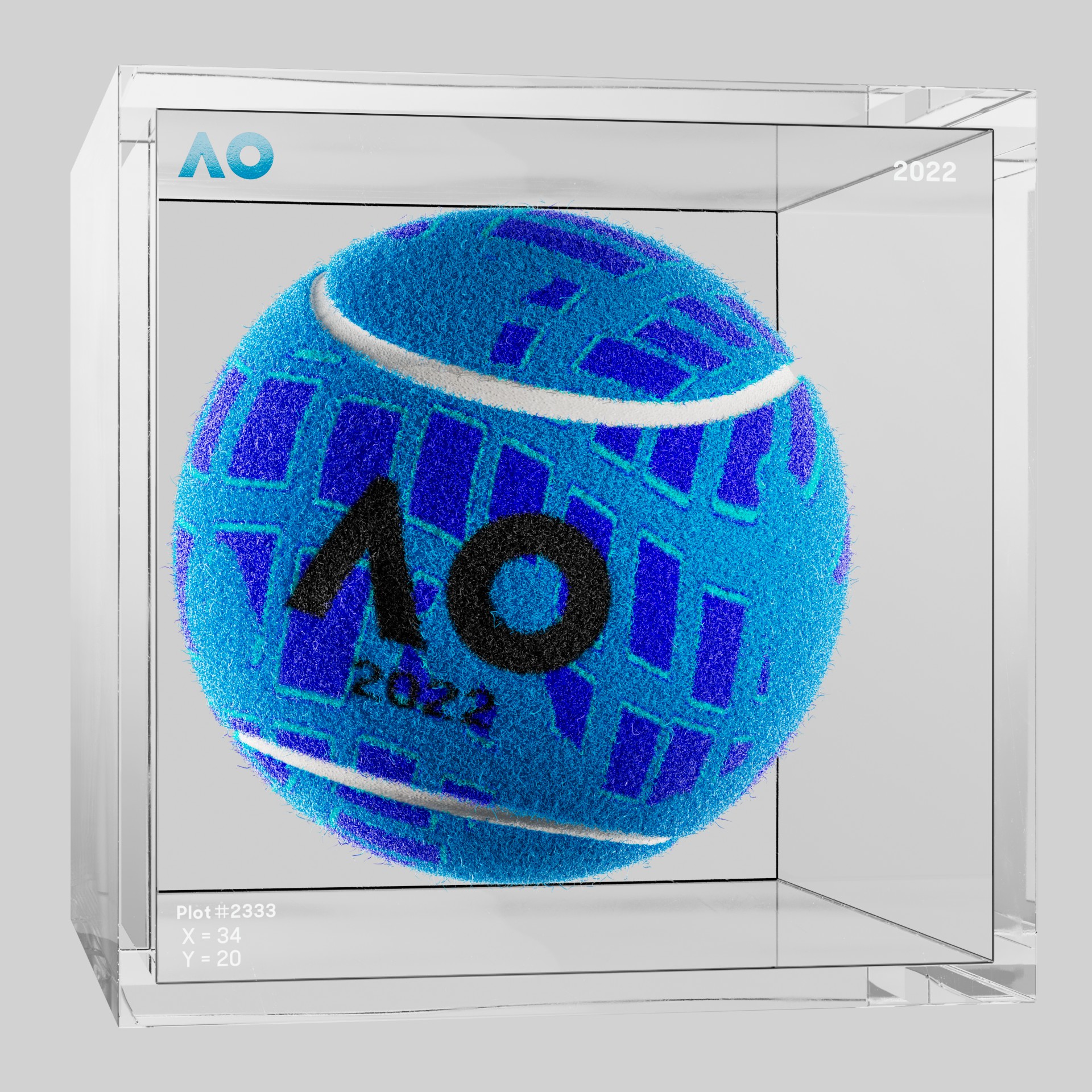 The Australian Open - The Australian Open Art Ball - AO Art Ball #1202 - NFT # 1202