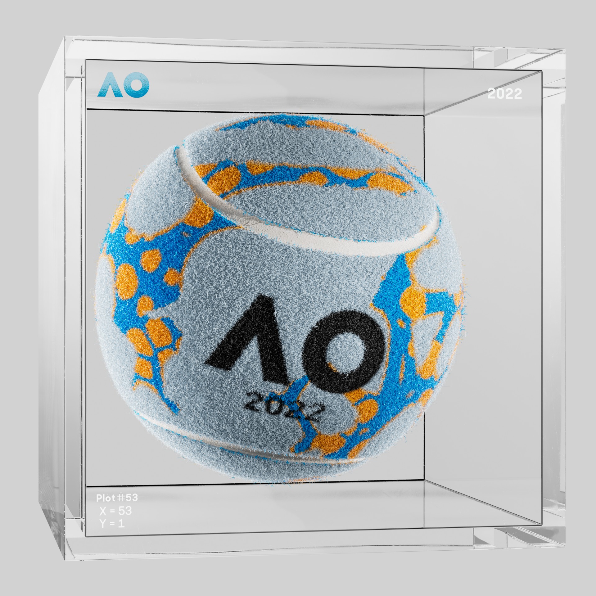 The Australian Open - The Australian Open Art Ball - AO Art Ball #1203 - NFT # 1203