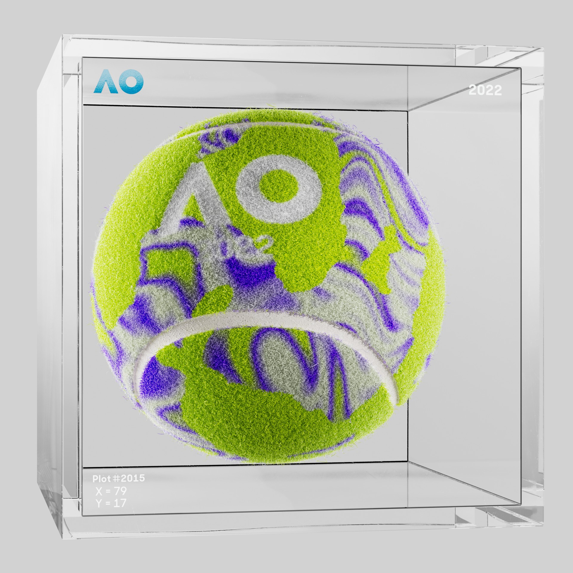 The Australian Open - The Australian Open Art Ball - AO Art Ball #1205 - NFT # 1205