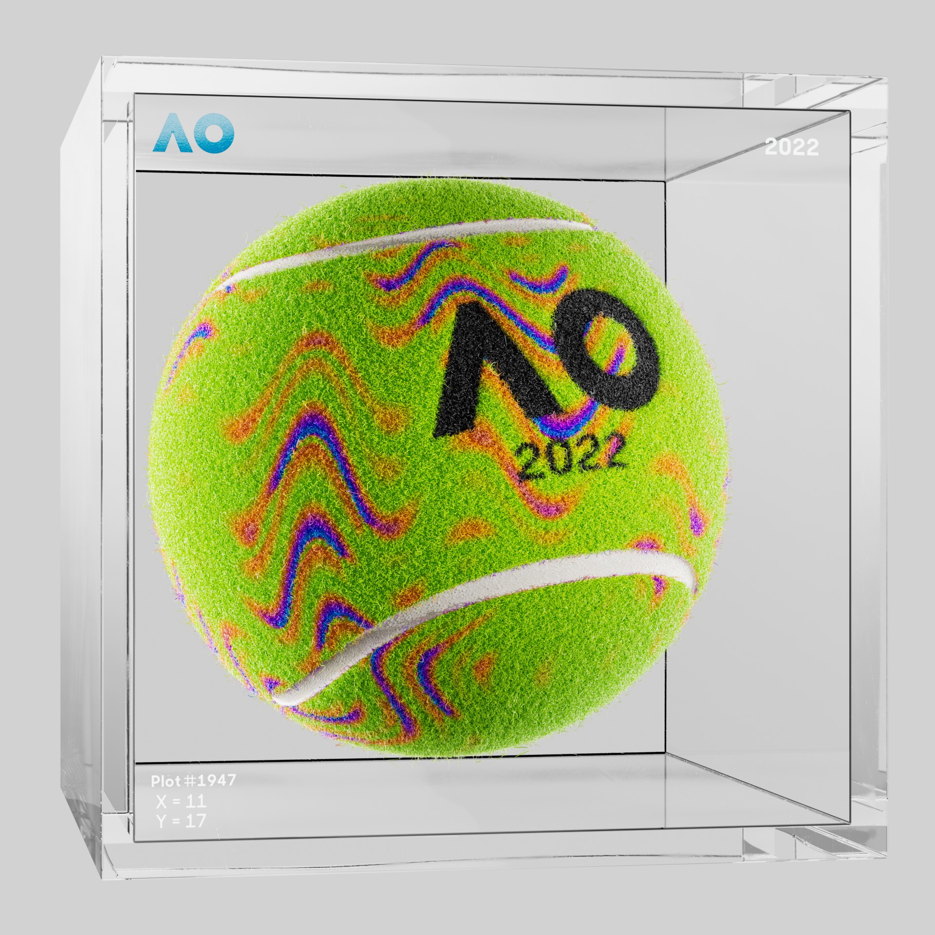 The Australian Open - The Australian Open Art Ball - AO Art Ball #1209 - NFT # 1209