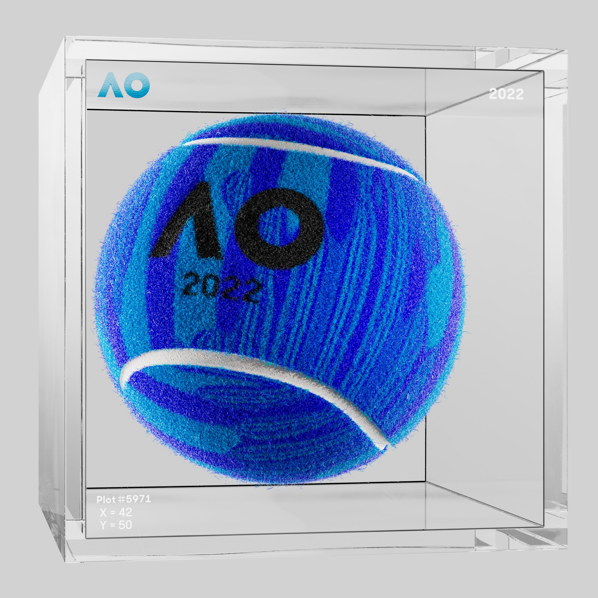 The Australian Open - The Australian Open Art Ball - AO Art Ball #1212 - NFT # 1212