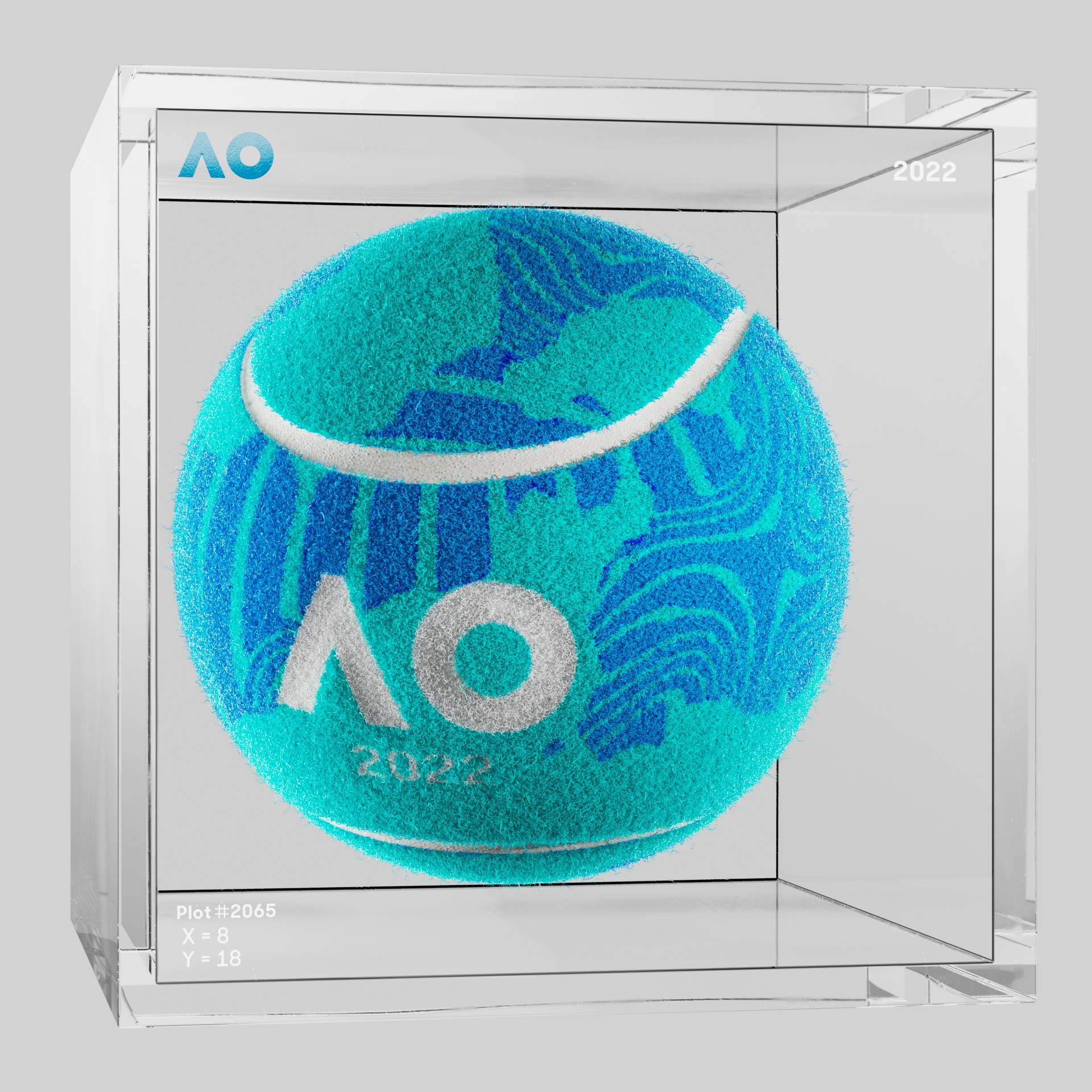 The Australian Open - The Australian Open Art Ball - AO Art Ball #1213 - NFT # 1213