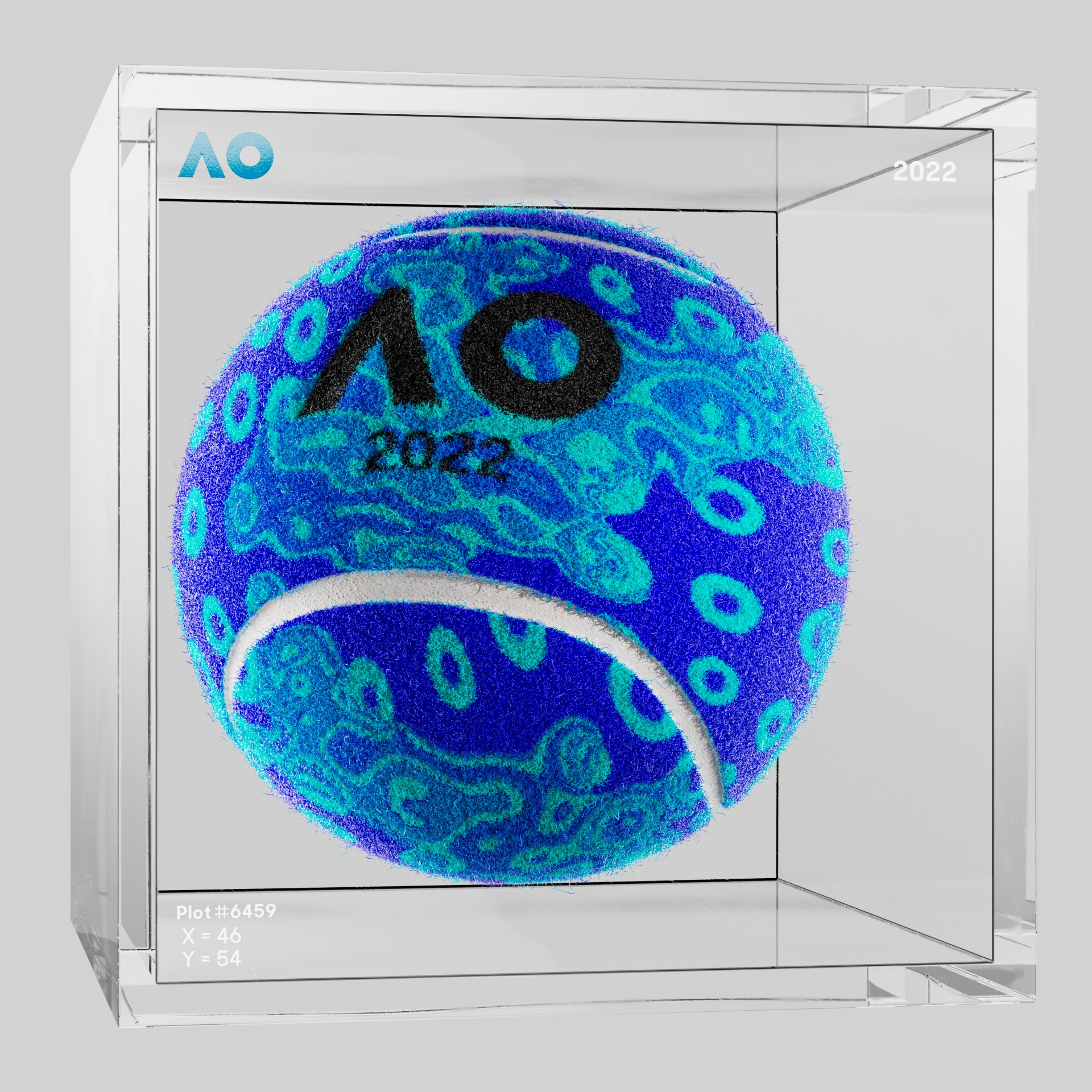 The Australian Open - The Australian Open Art Ball - AO Art Ball #1218 - NFT # 1218