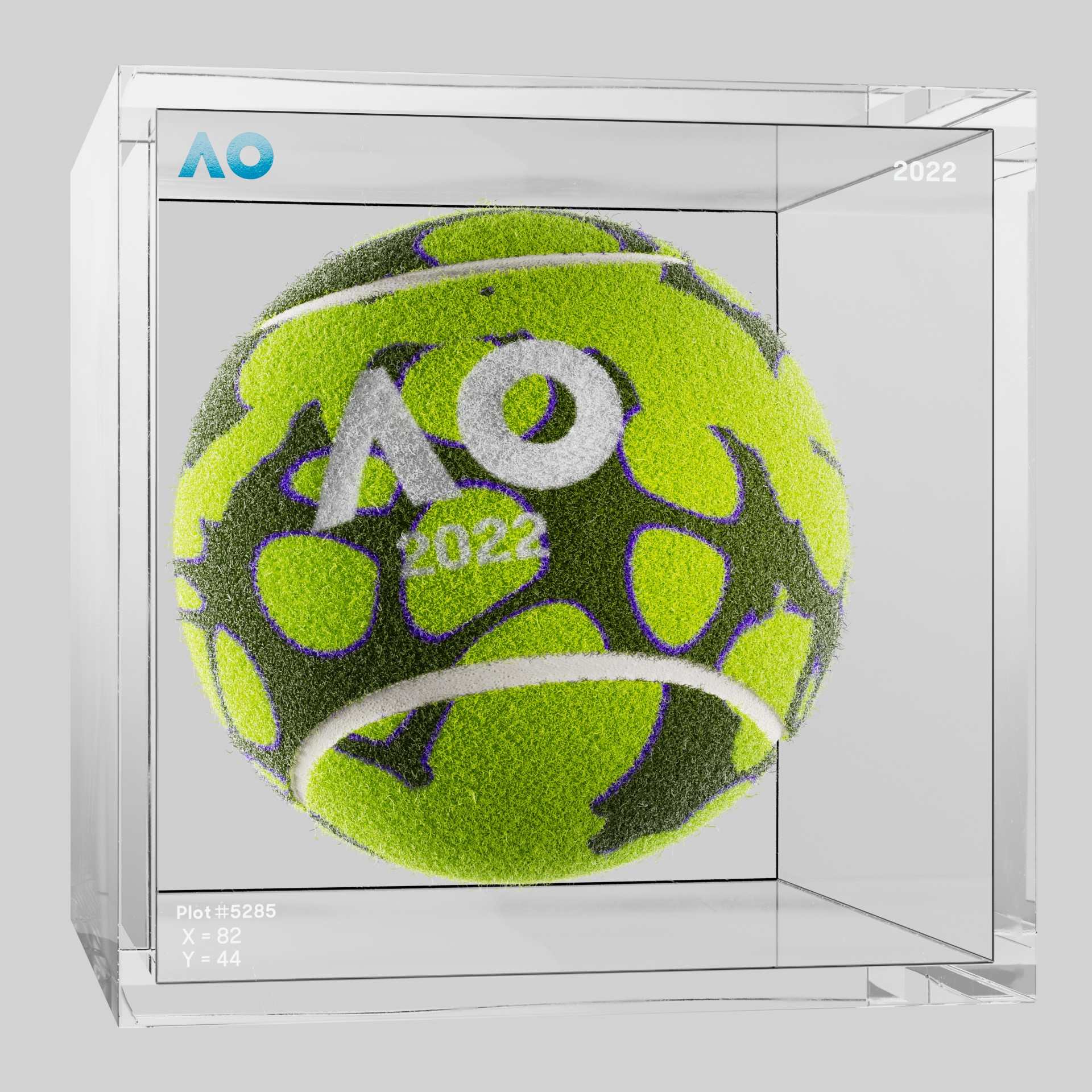 The Australian Open - The Australian Open Art Ball - AO Art Ball #1219 - NFT # 1219