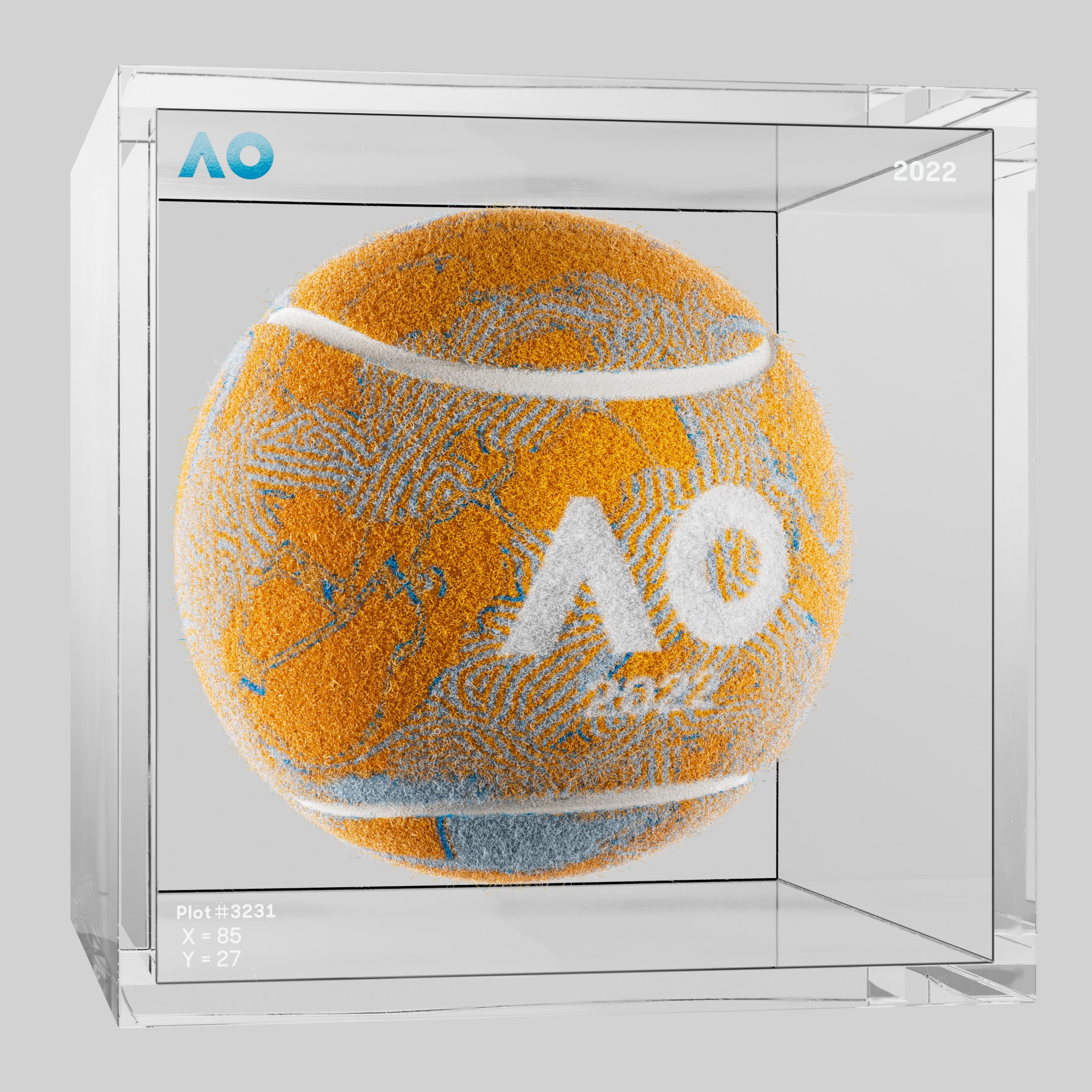 The Australian Open - The Australian Open Art Ball - AO Art Ball #122 - NFT # 122