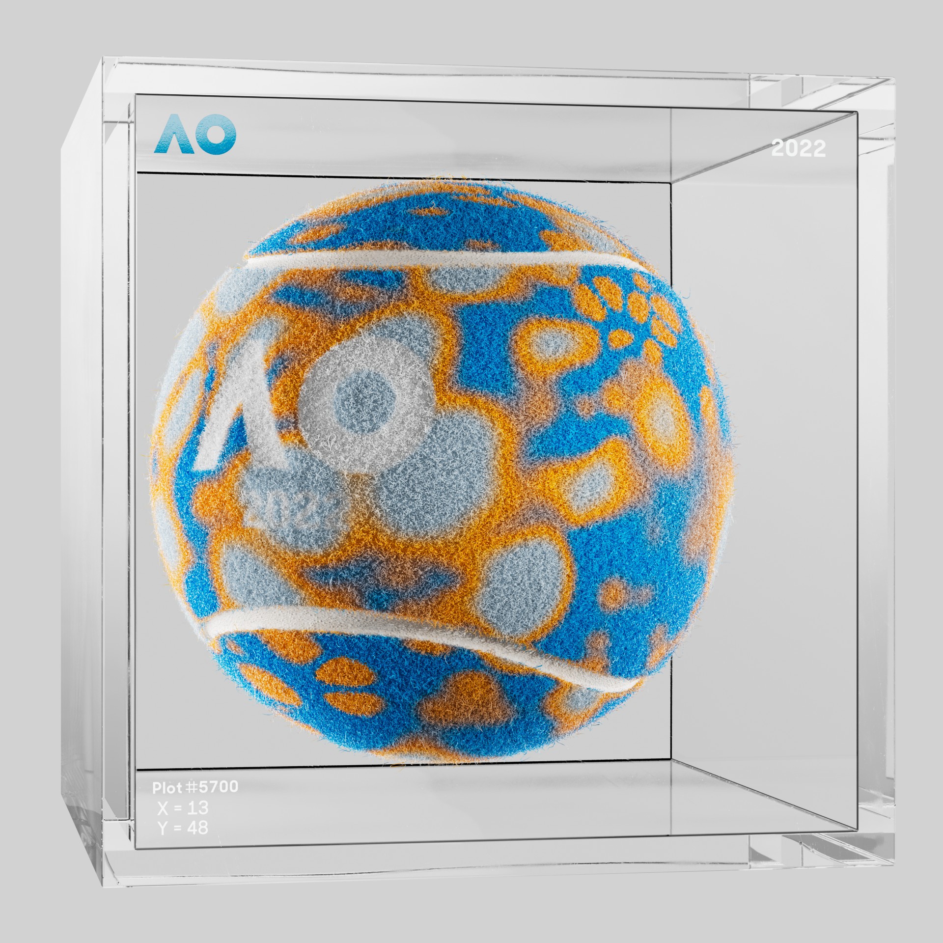 The Australian Open - The Australian Open Art Ball - AO Art Ball #1227 - NFT # 1227