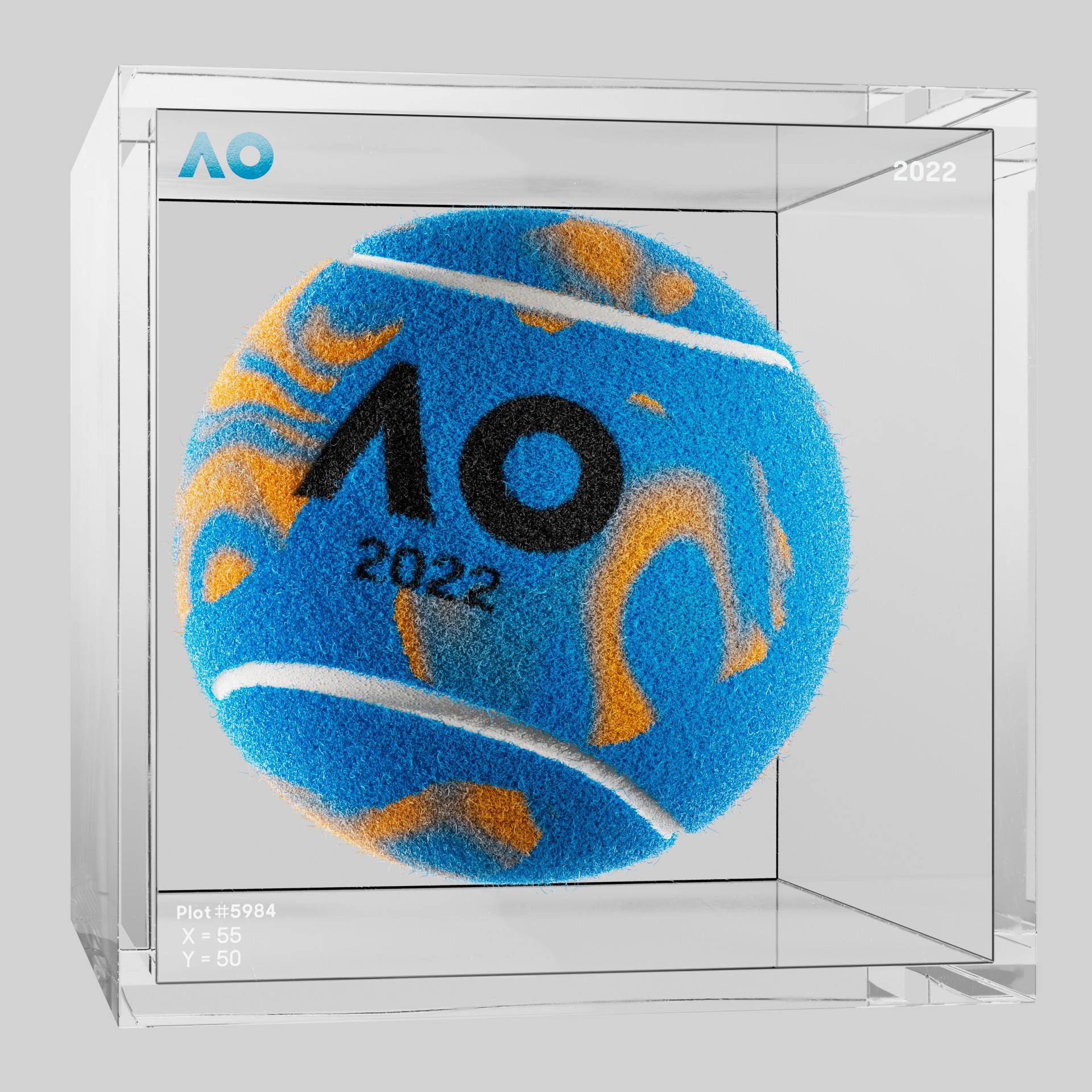 The Australian Open - The Australian Open Art Ball - AO Art Ball #1228 - NFT # 1228