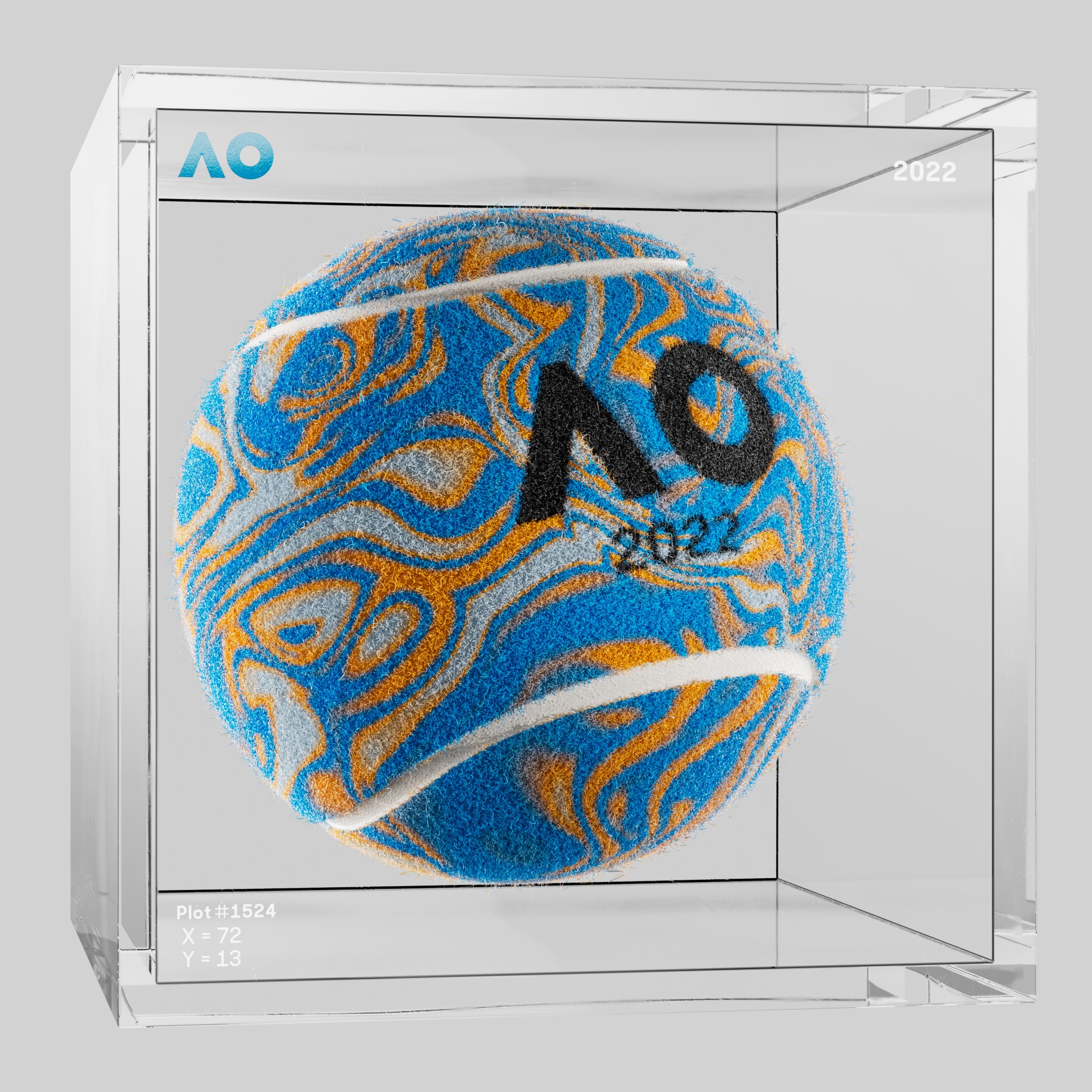 The Australian Open - The Australian Open Art Ball - AO Art Ball #123 - NFT # 123
