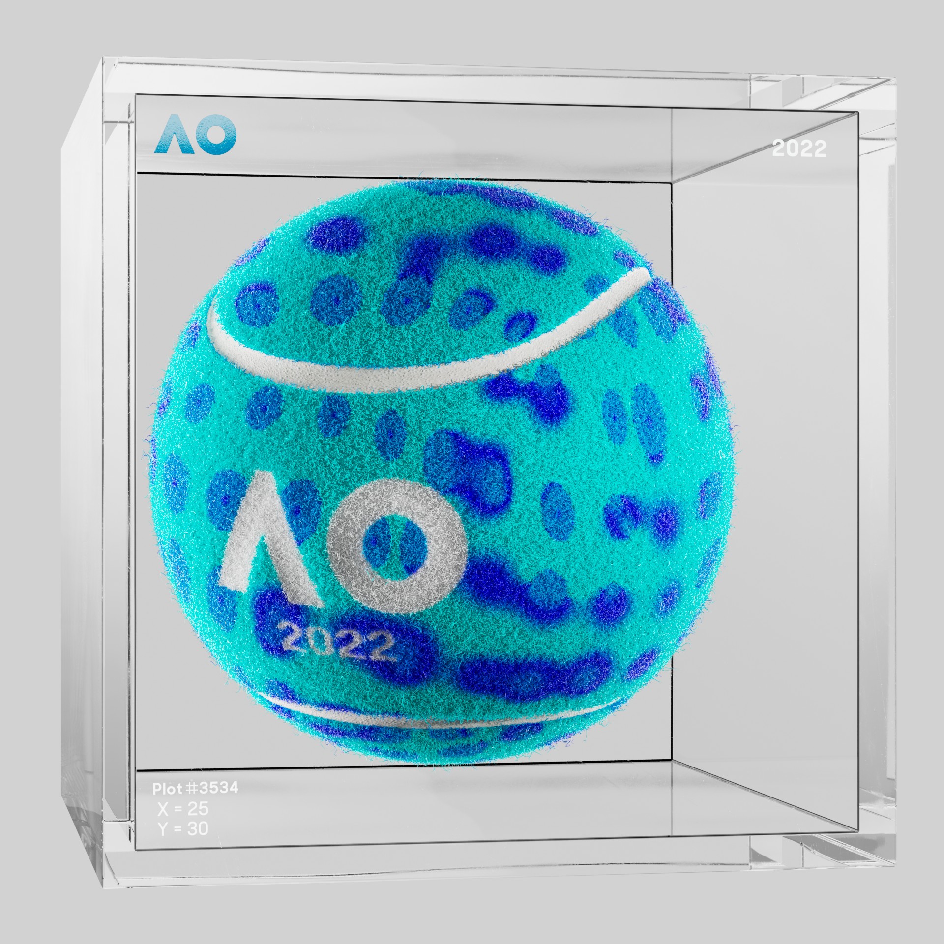 The Australian Open - The Australian Open Art Ball - AO Art Ball #1235 - NFT # 1235