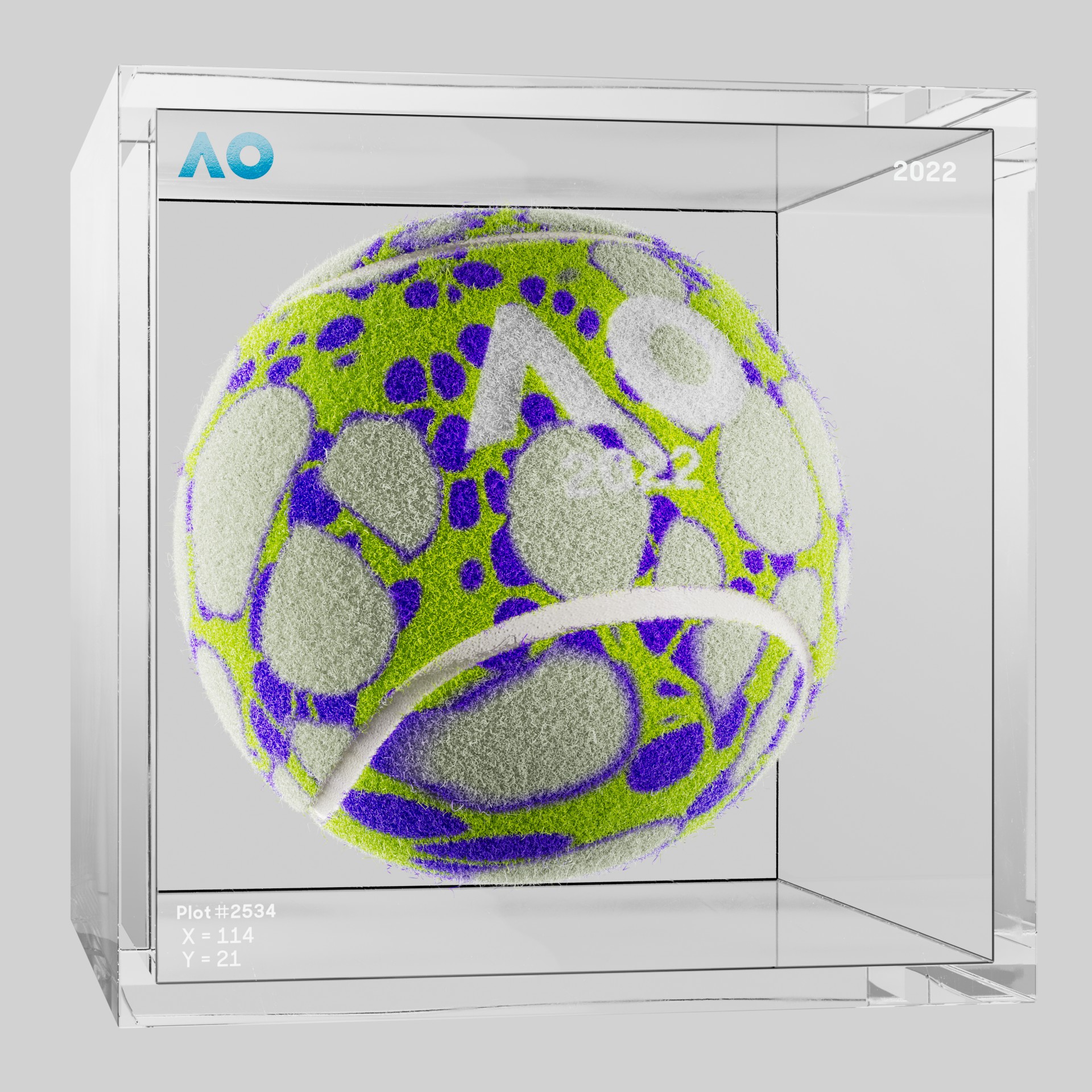 The Australian Open - The Australian Open Art Ball - AO Art Ball #1236 - NFT # 1236