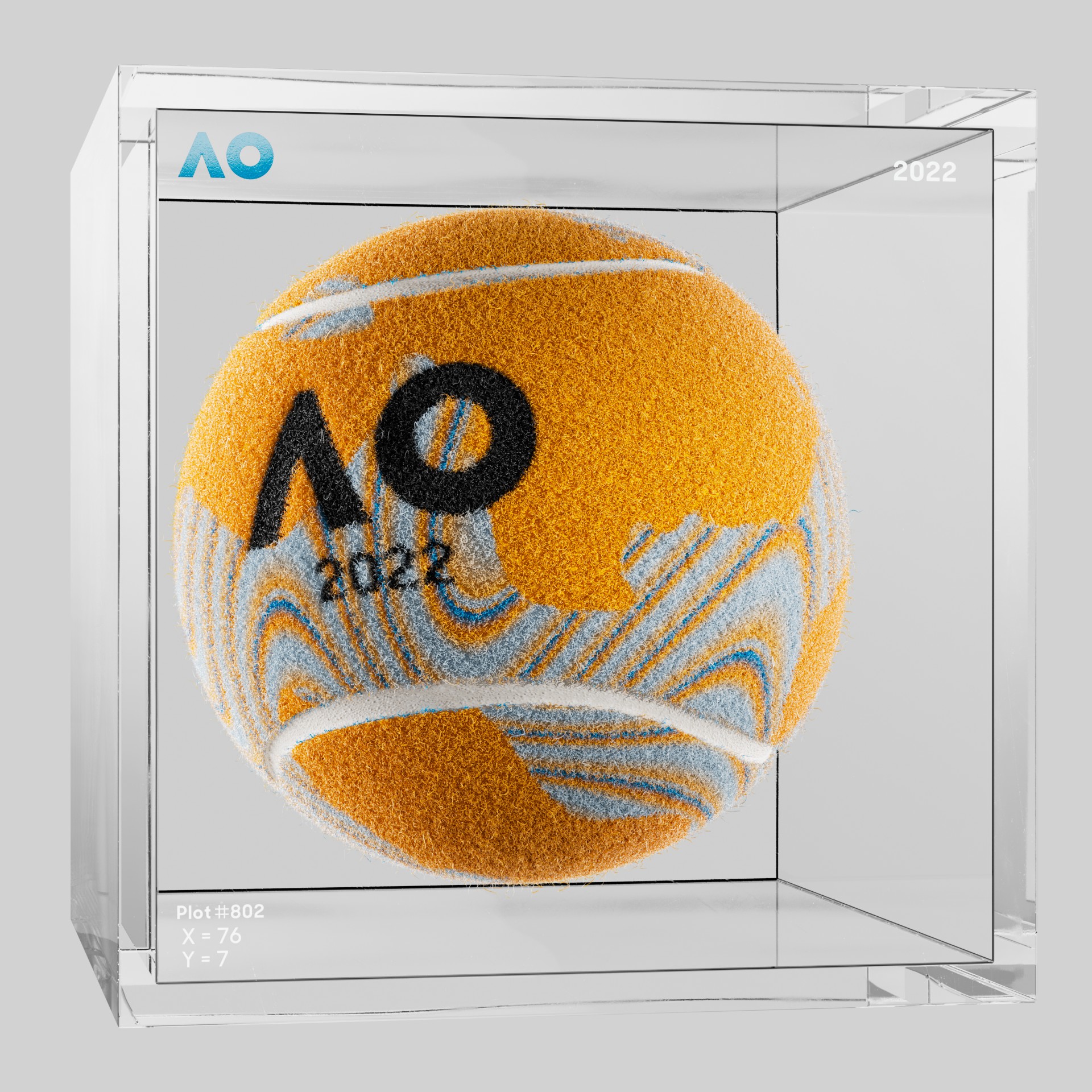 The Australian Open - The Australian Open Art Ball - AO Art Ball #1240 - NFT # 1240