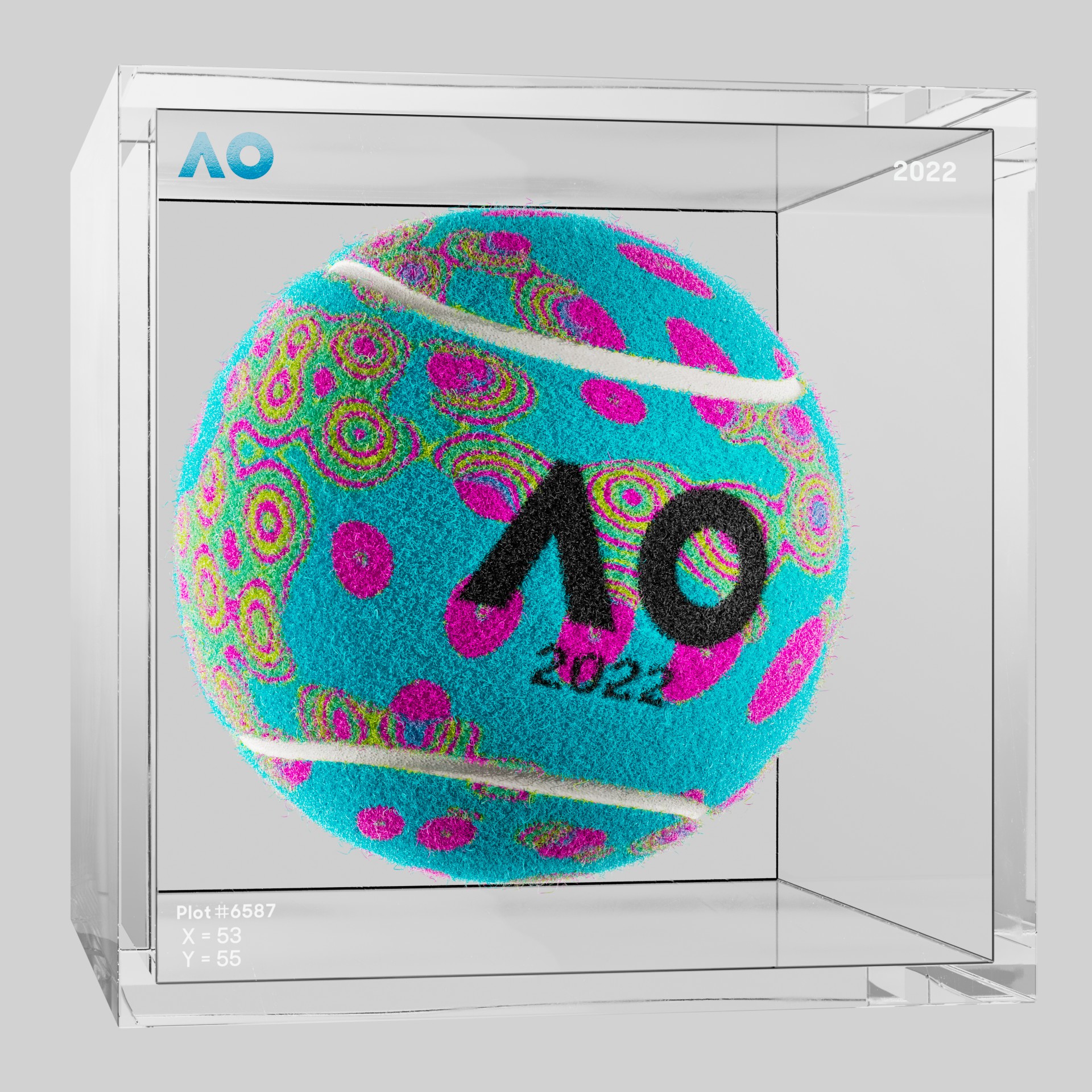 The Australian Open - The Australian Open Art Ball - AO Art Ball #1241 - NFT # 1241