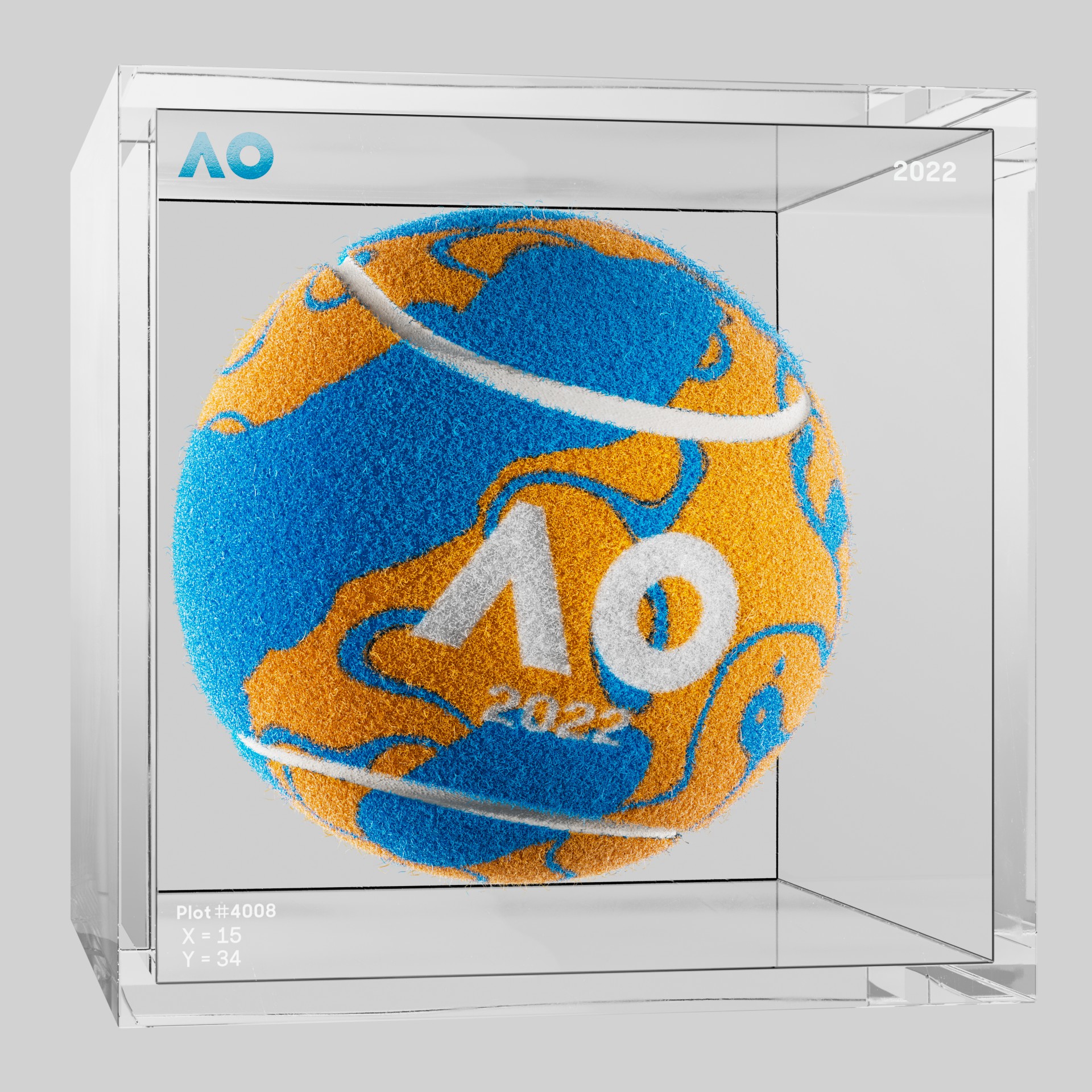 The Australian Open - The Australian Open Art Ball - AO Art Ball #1246 - NFT # 1246