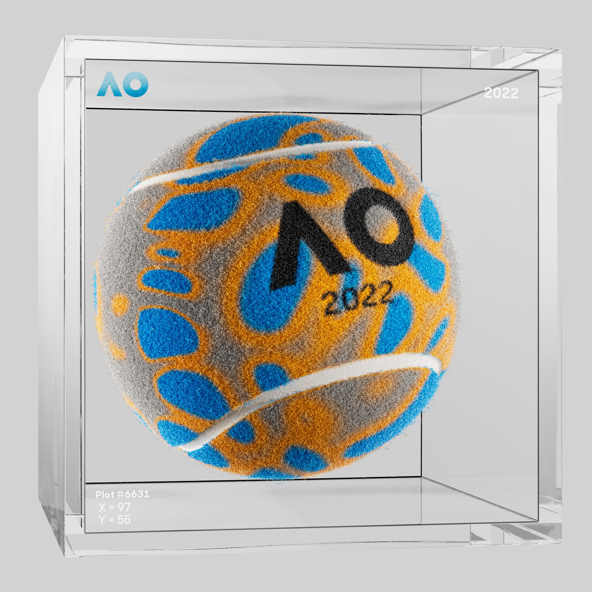 The Australian Open - The Australian Open Art Ball - AO Art Ball #1247 - NFT # 1247