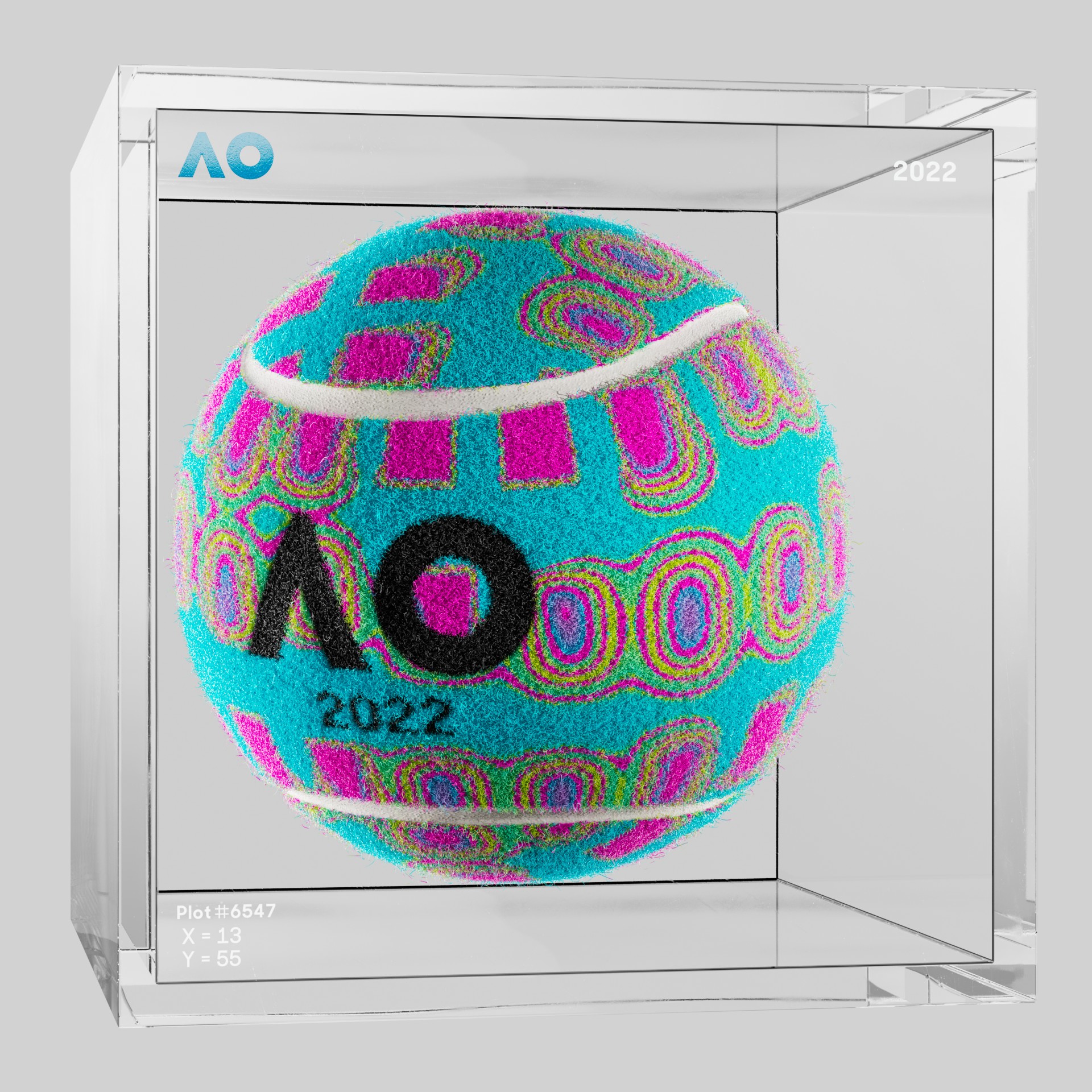 The Australian Open - The Australian Open Art Ball - AO Art Ball #1248 - NFT # 1248