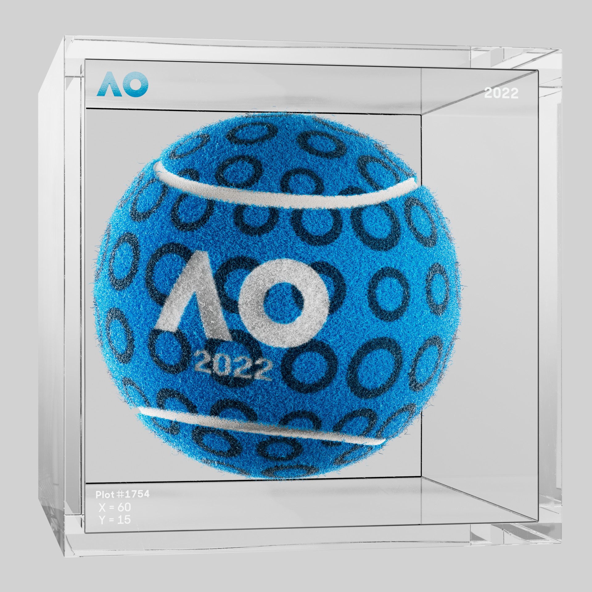 The Australian Open - The Australian Open Art Ball - AO Art Ball #1249 - NFT # 1249