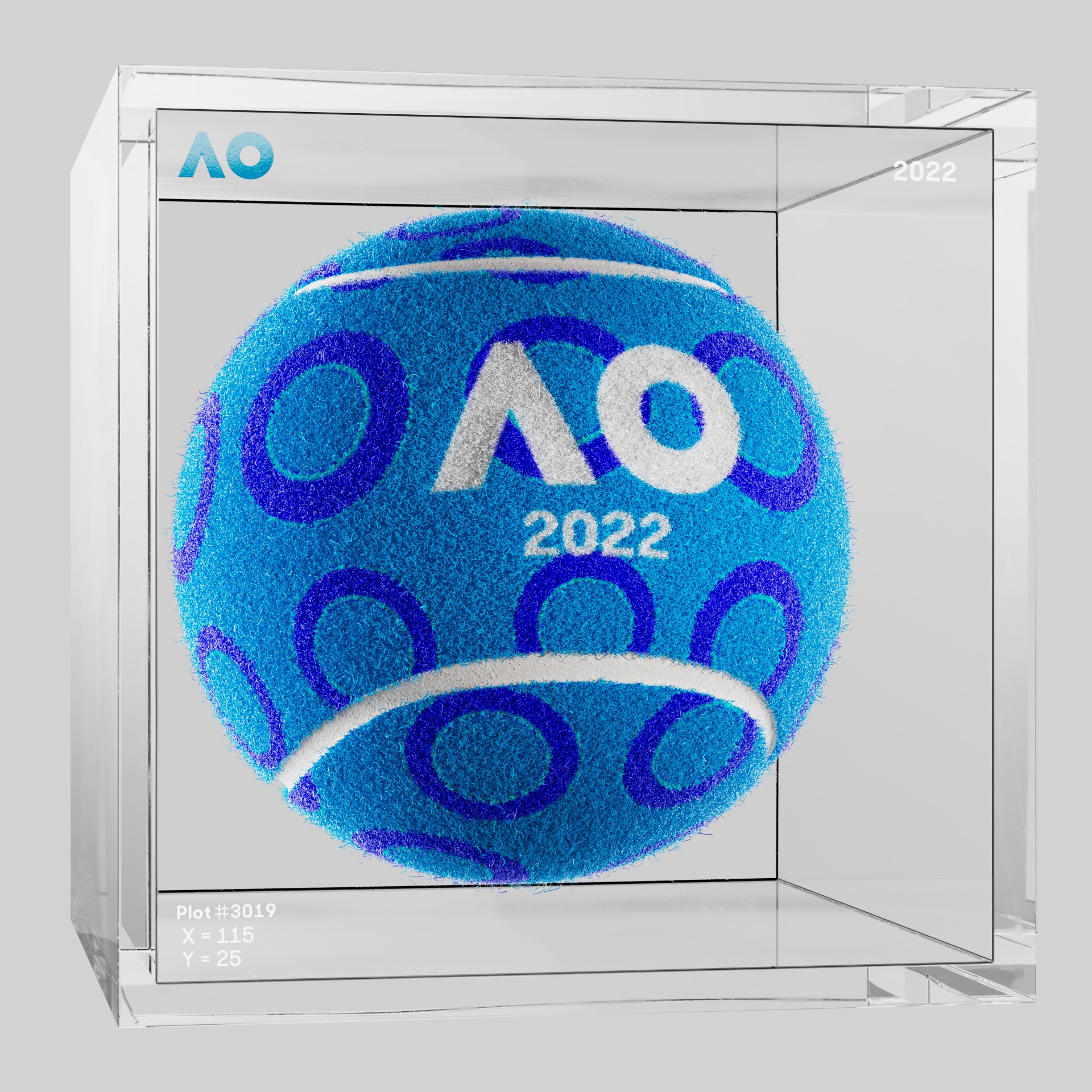 The Australian Open - The Australian Open Art Ball - AO Art Ball #125 - NFT # 125