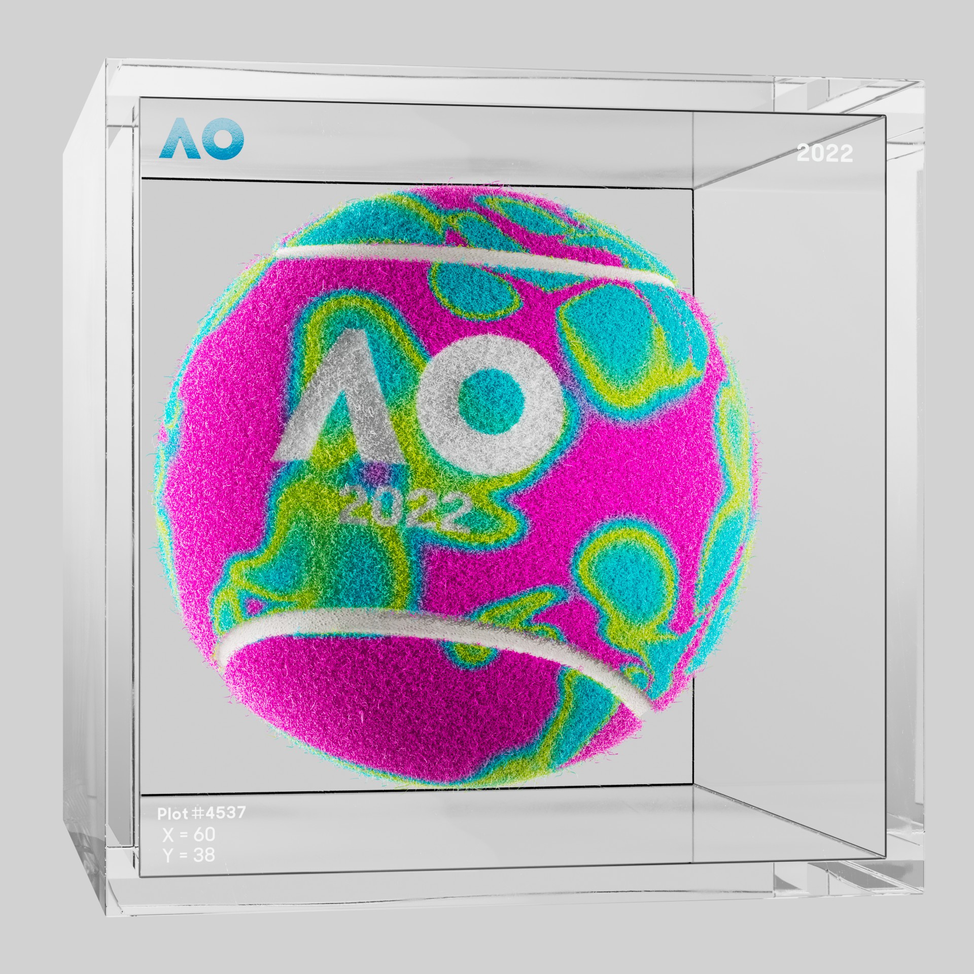 The Australian Open - The Australian Open Art Ball - AO Art Ball #1257 - NFT # 1257