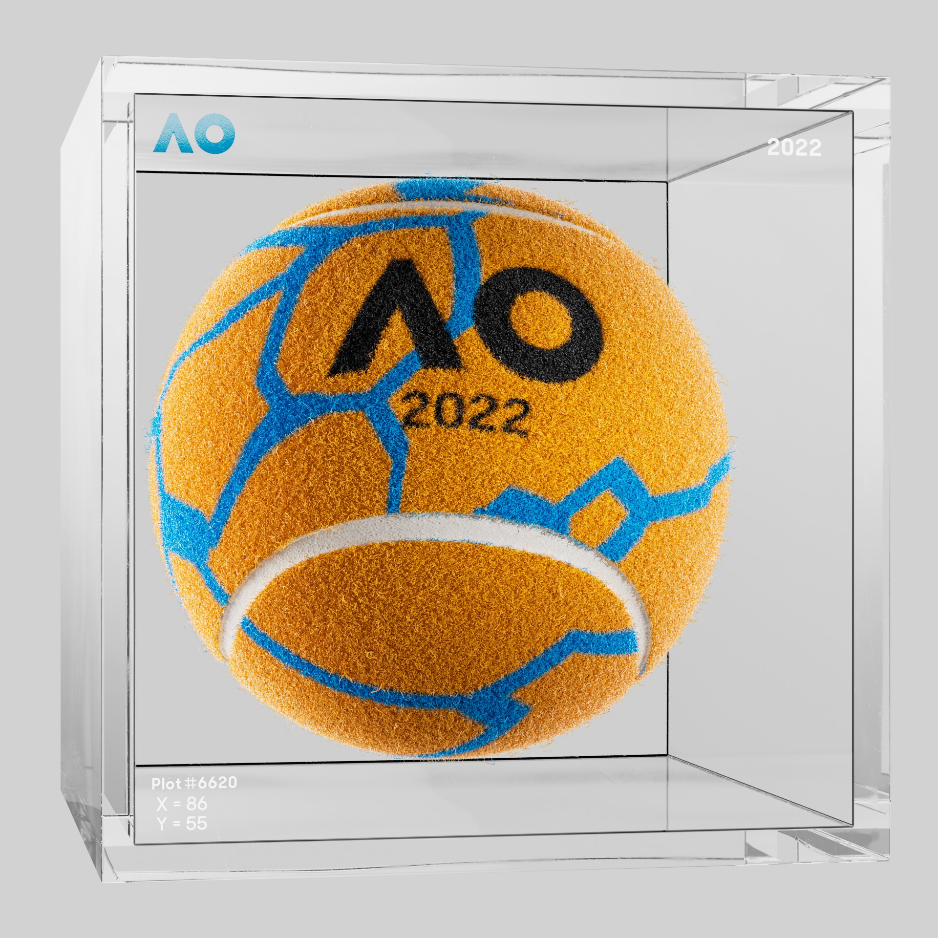 The Australian Open - The Australian Open Art Ball - AO Art Ball #126 - NFT # 126