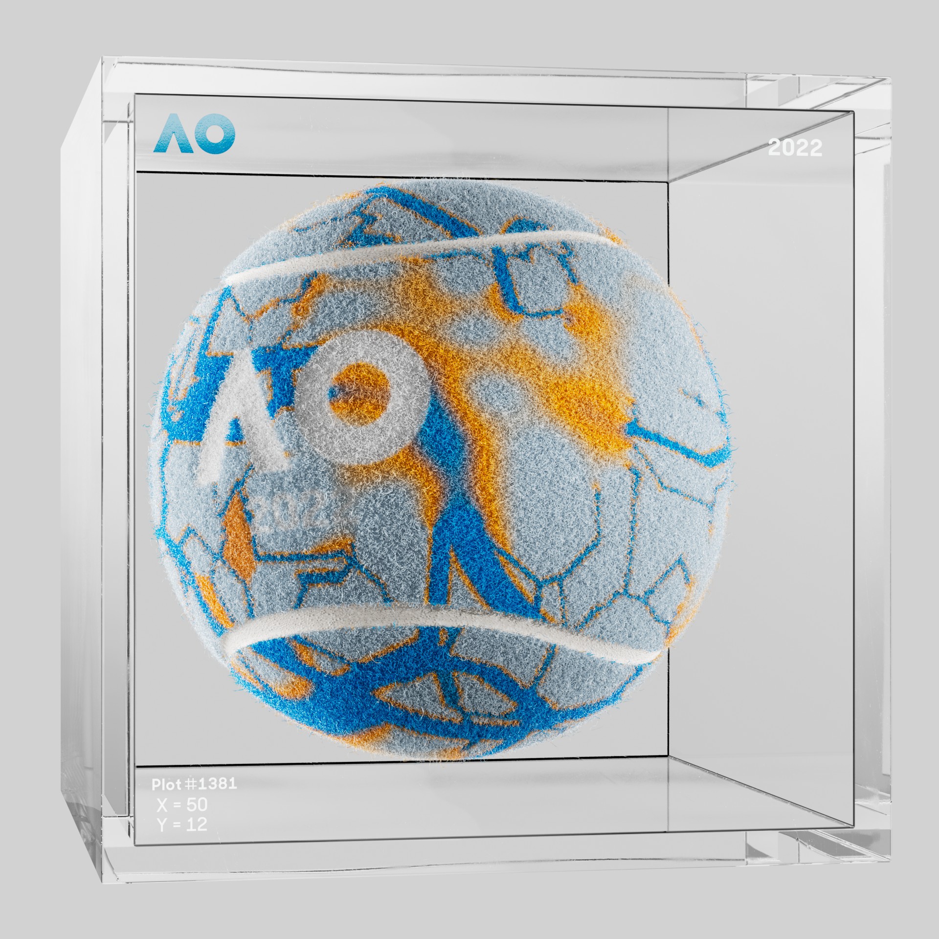 The Australian Open - The Australian Open Art Ball - AO Art Ball #1261 - NFT # 1261