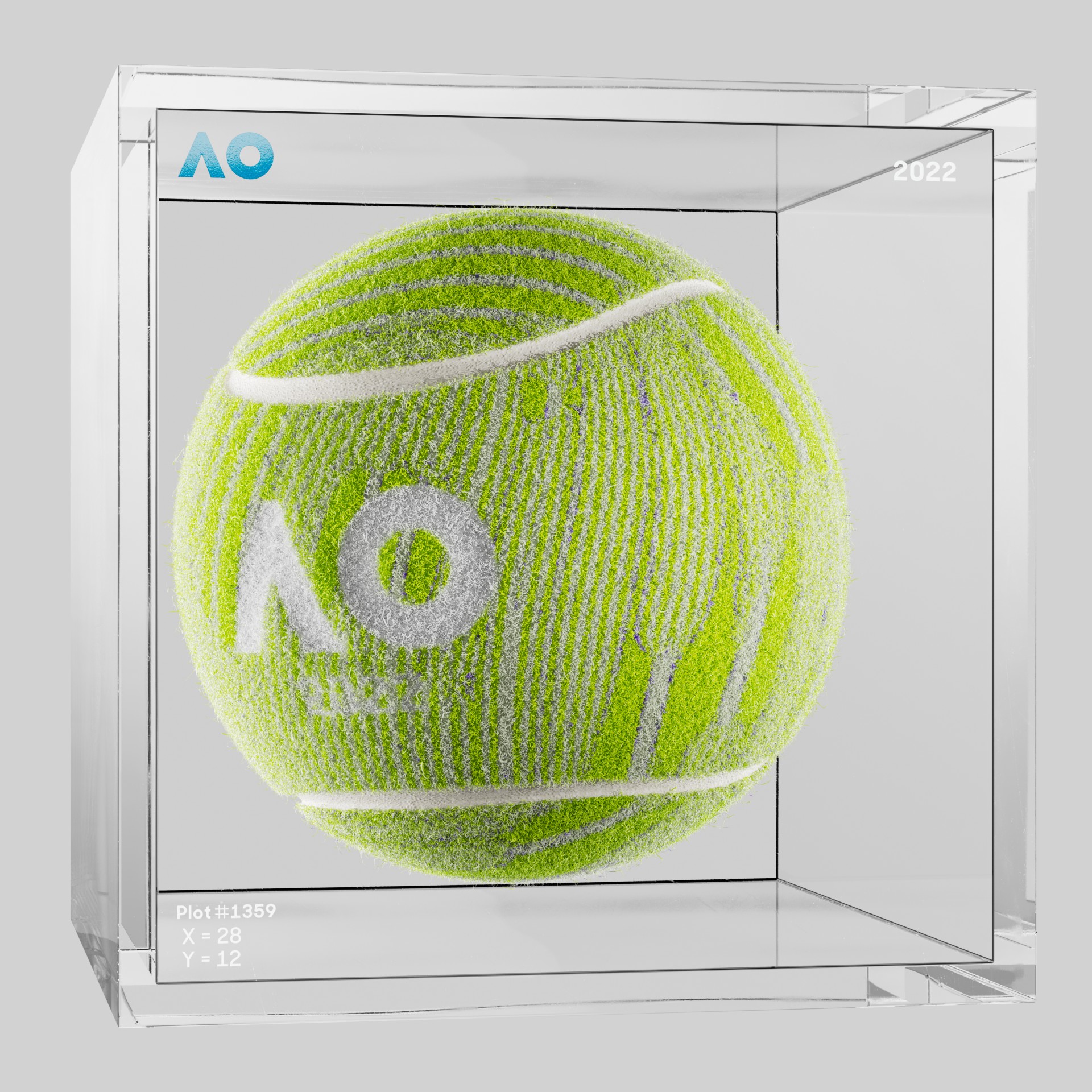 The Australian Open - The Australian Open Art Ball - AO Art Ball #1264 - NFT # 1264