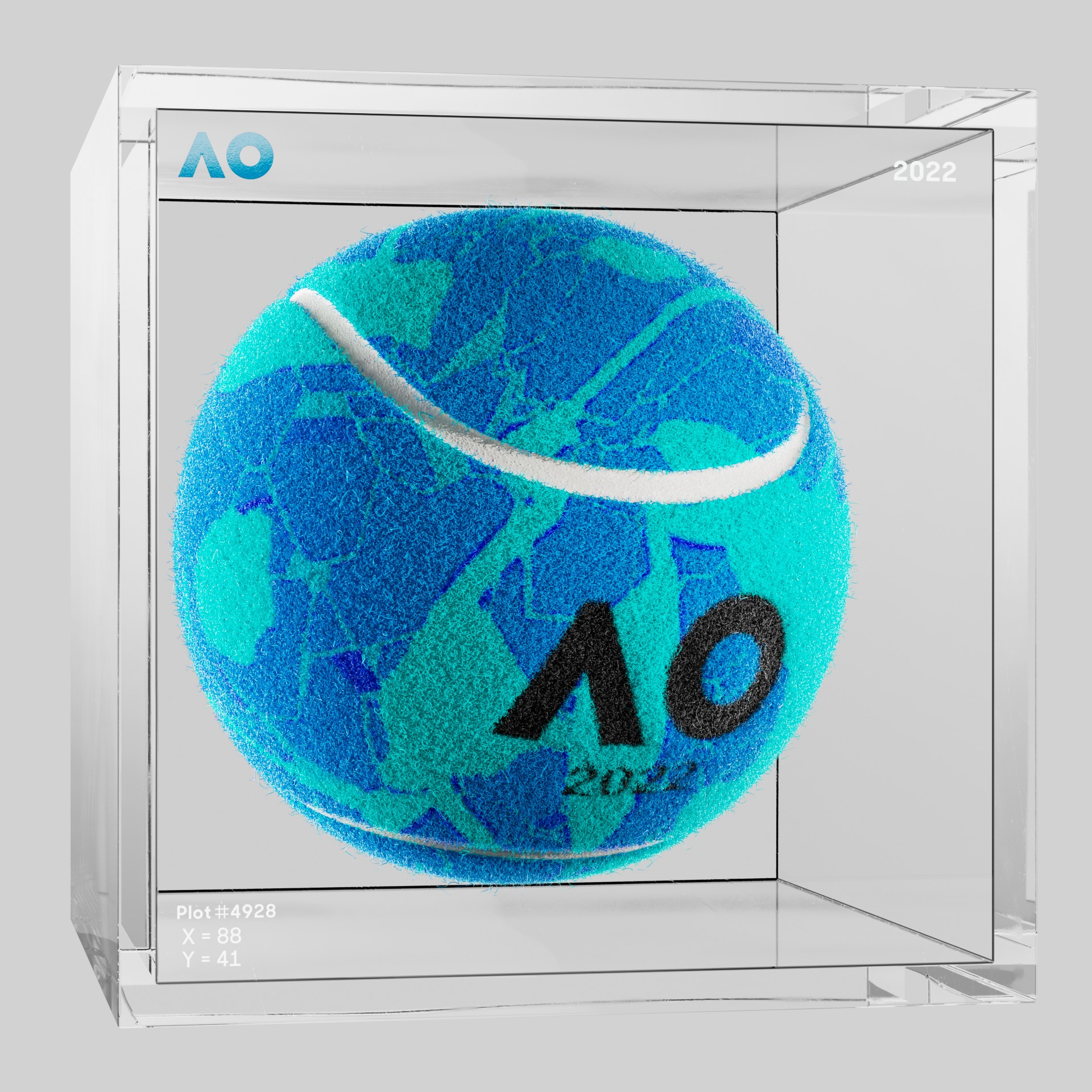 The Australian Open - The Australian Open Art Ball - AO Art Ball #1266 - NFT # 1266