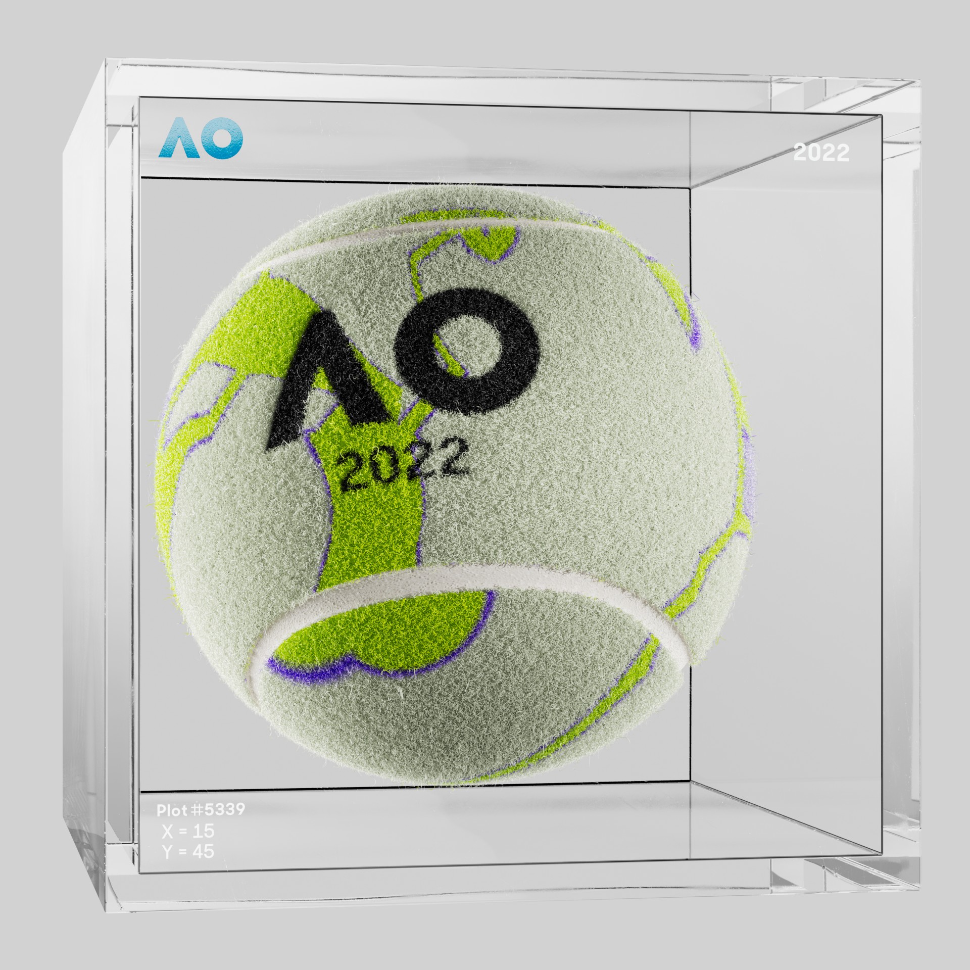 The Australian Open - The Australian Open Art Ball - AO Art Ball #1268 - NFT # 1268