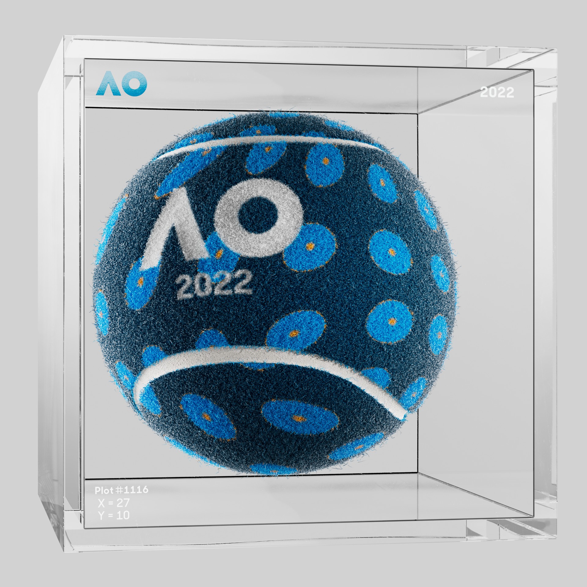 The Australian Open - The Australian Open Art Ball - AO Art Ball #1269 - NFT # 1269