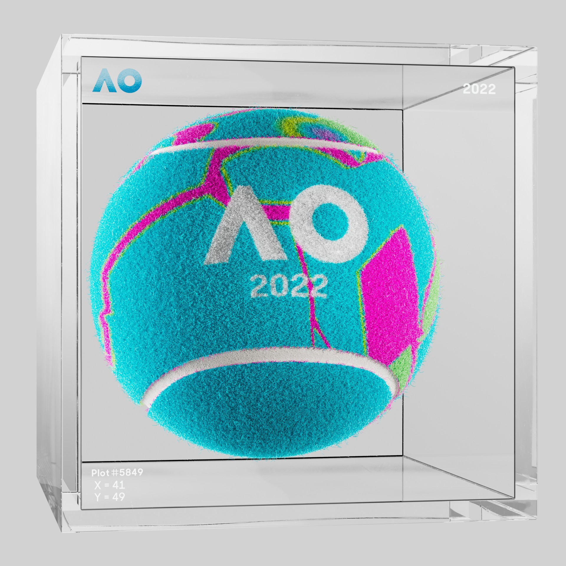 The Australian Open - The Australian Open Art Ball - AO Art Ball #127 - NFT # 127