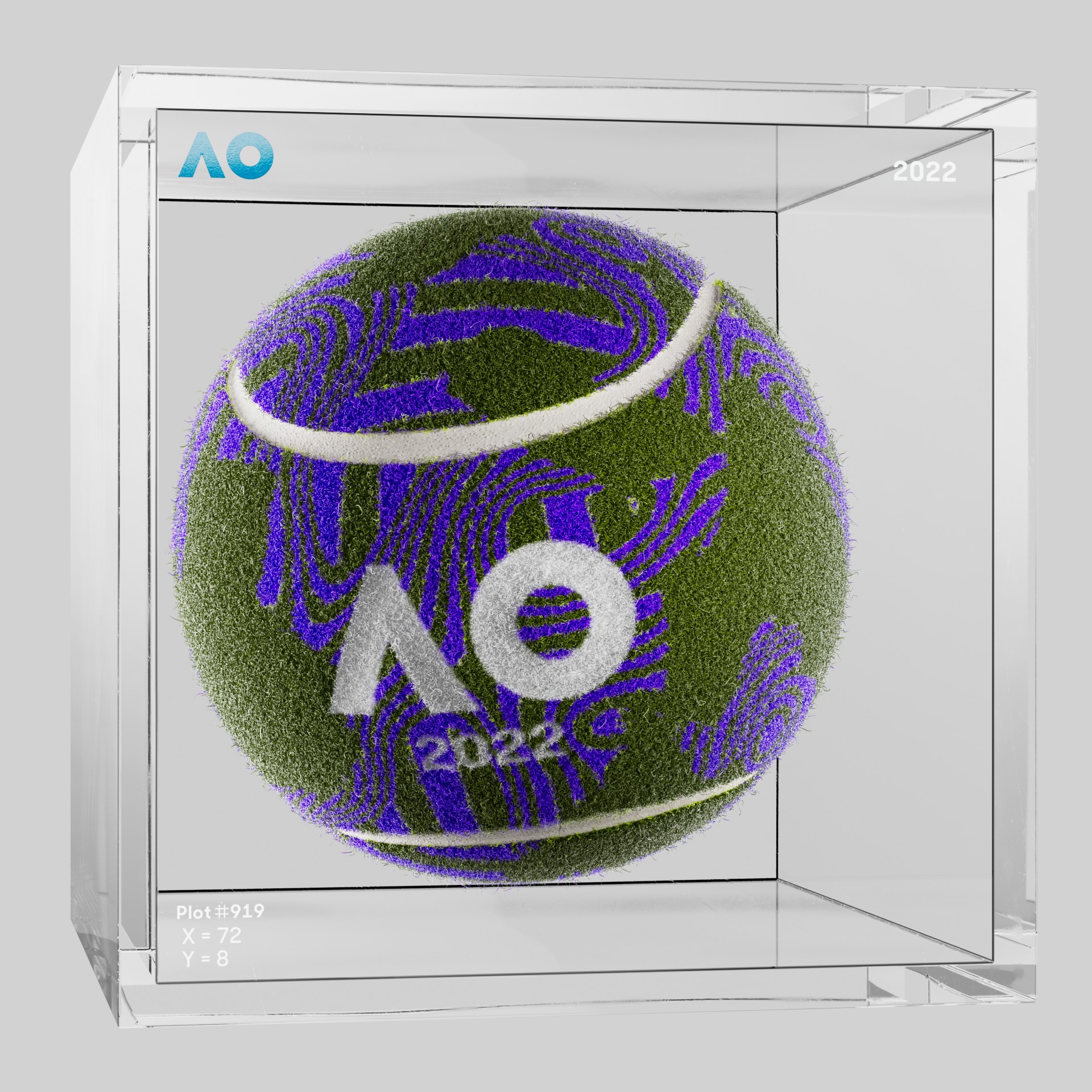 The Australian Open - The Australian Open Art Ball - AO Art Ball #1273 - NFT # 1273
