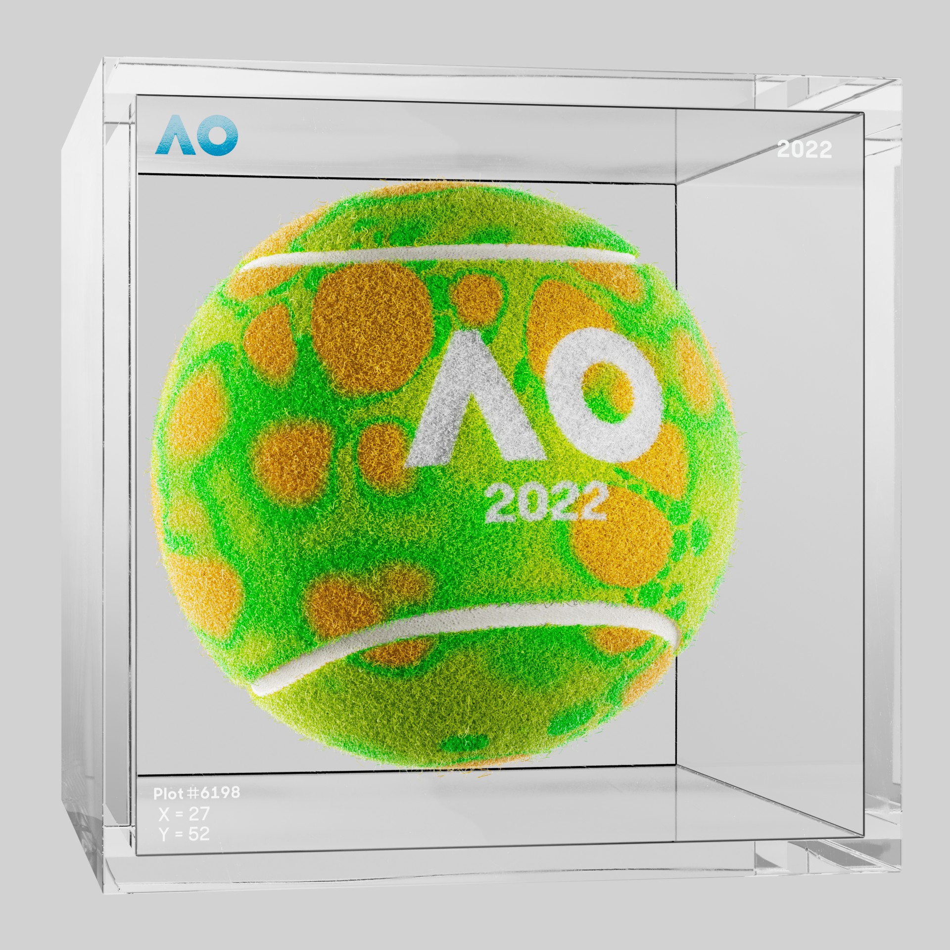 The Australian Open - The Australian Open Art Ball - AO Art Ball #1274 - NFT # 1274