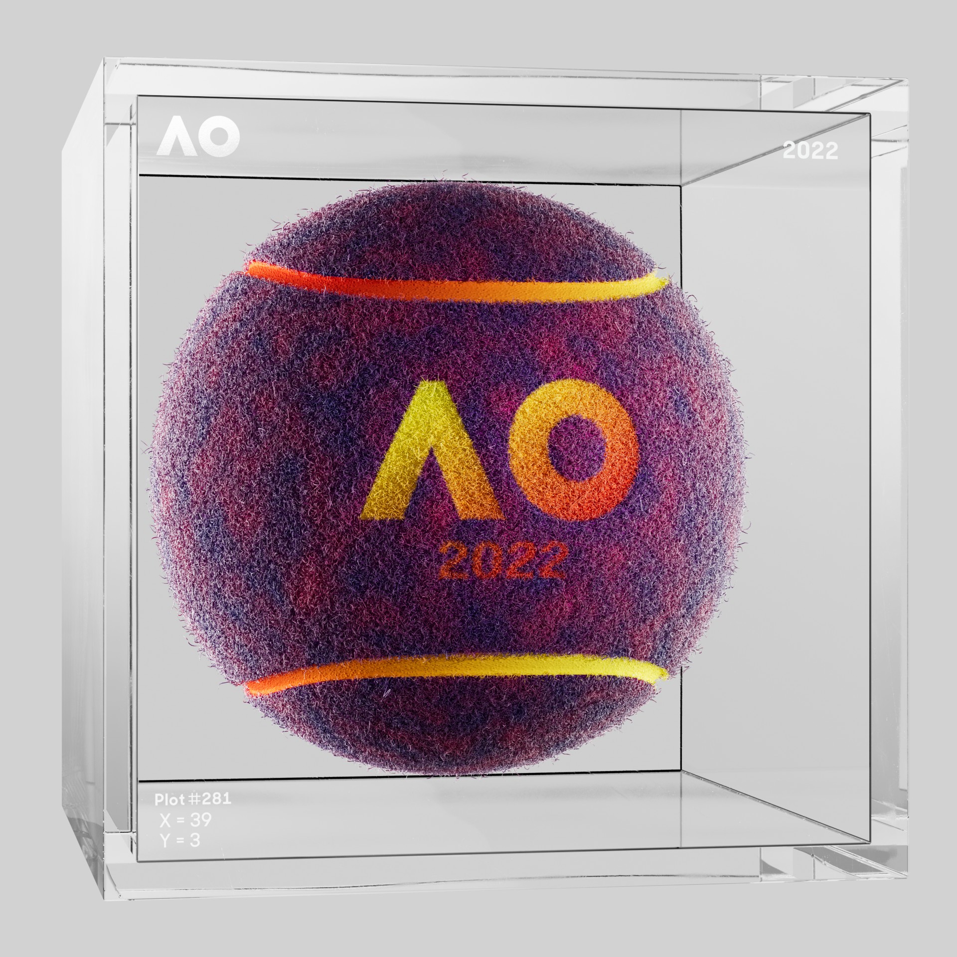 The Australian Open - The Australian Open Art Ball - AO Art Ball #1276 - NFT # 1276