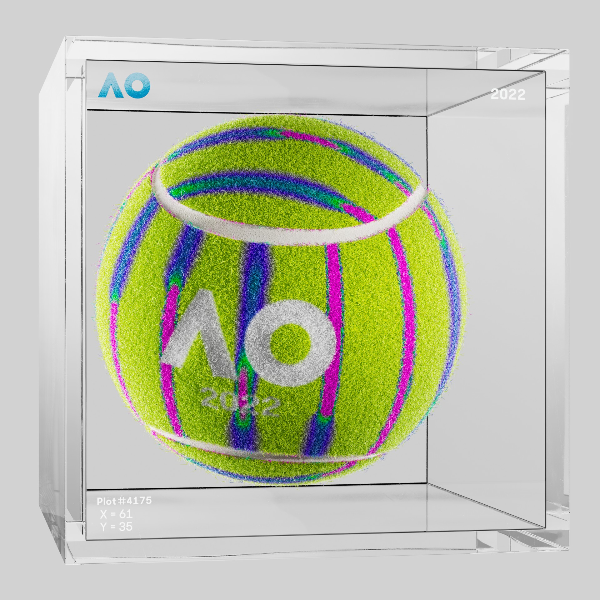 The Australian Open - The Australian Open Art Ball - AO Art Ball #1278 - NFT # 1278