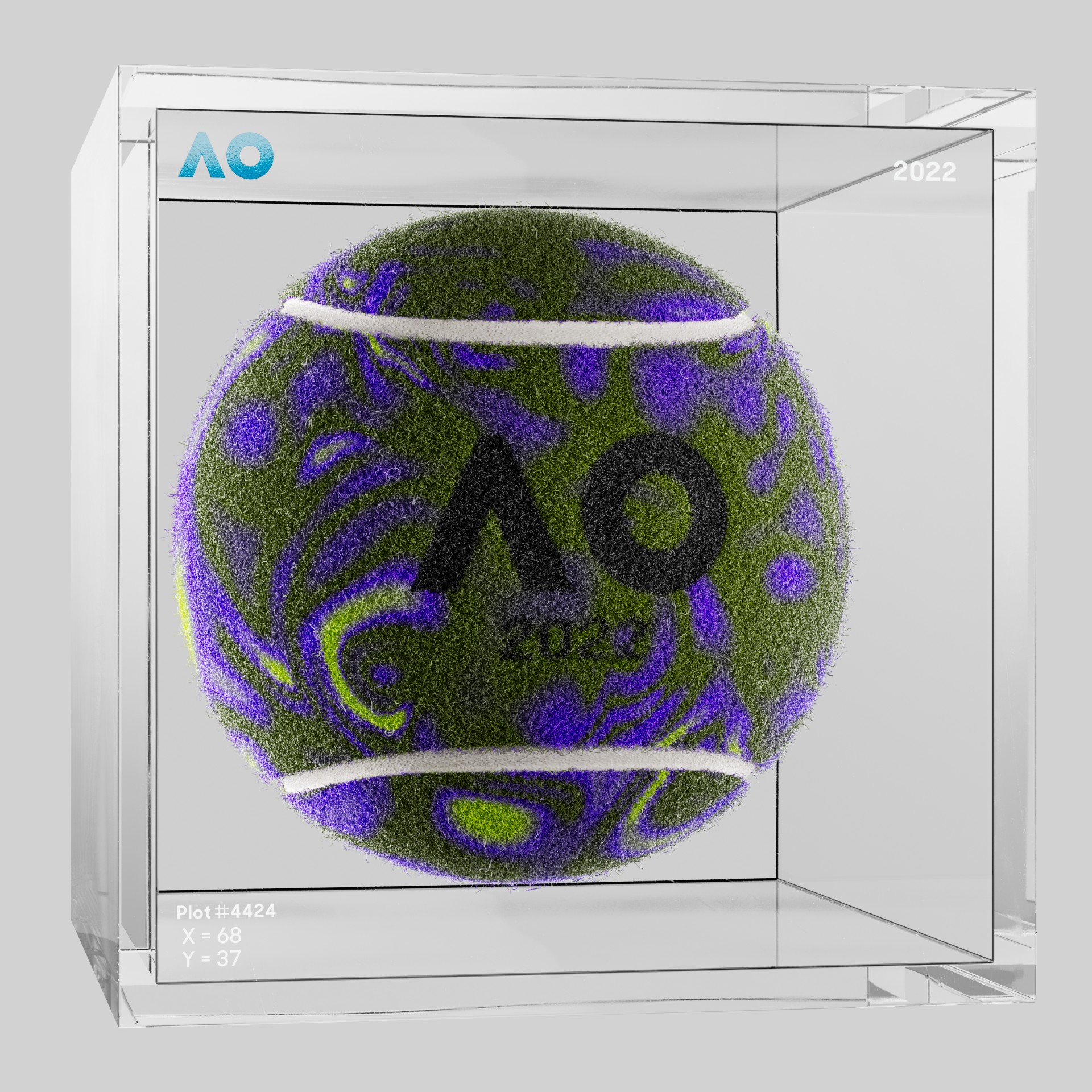 The Australian Open - The Australian Open Art Ball - AO Art Ball #1281 - NFT # 1281