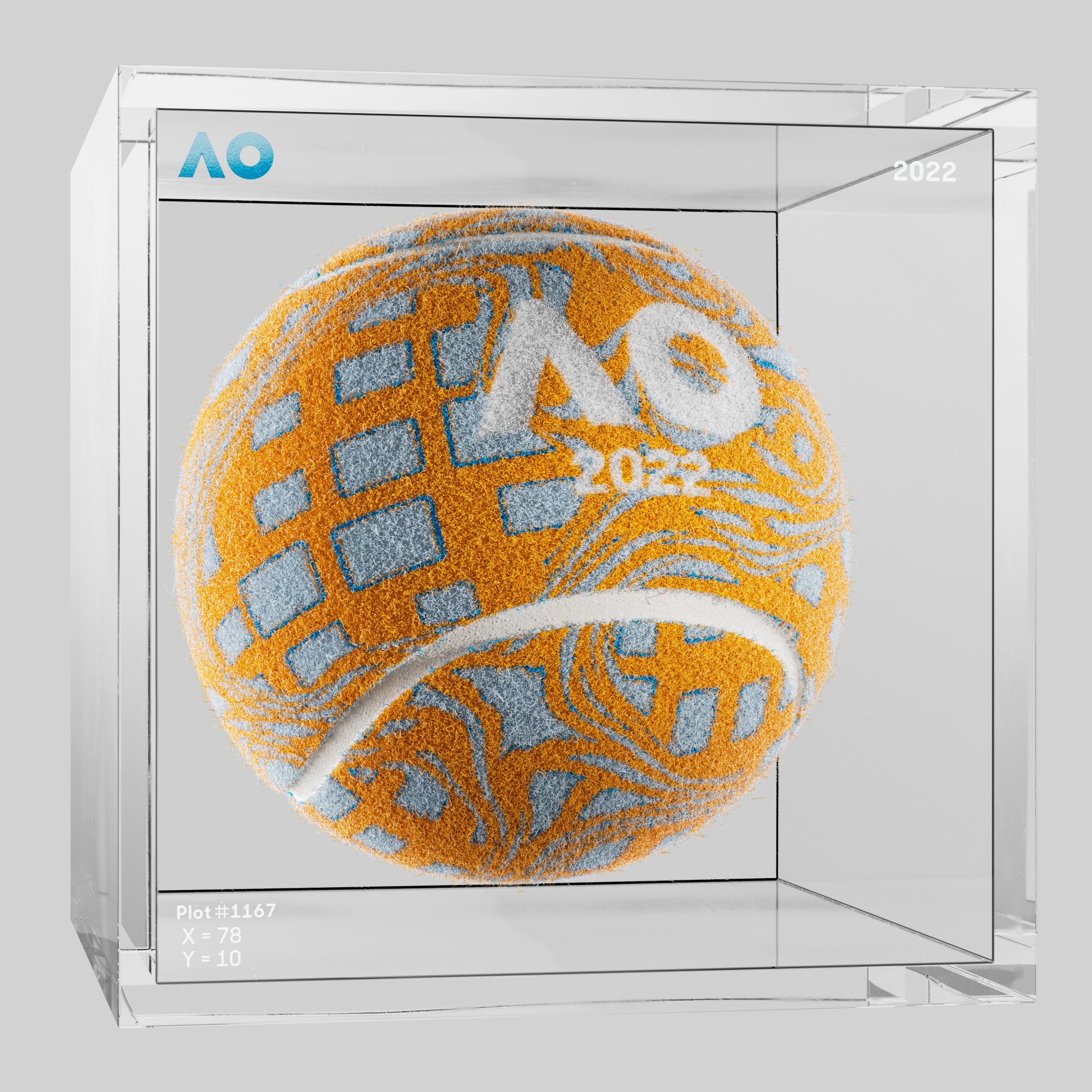 The Australian Open - The Australian Open Art Ball - AO Art Ball #1283 - NFT # 1283