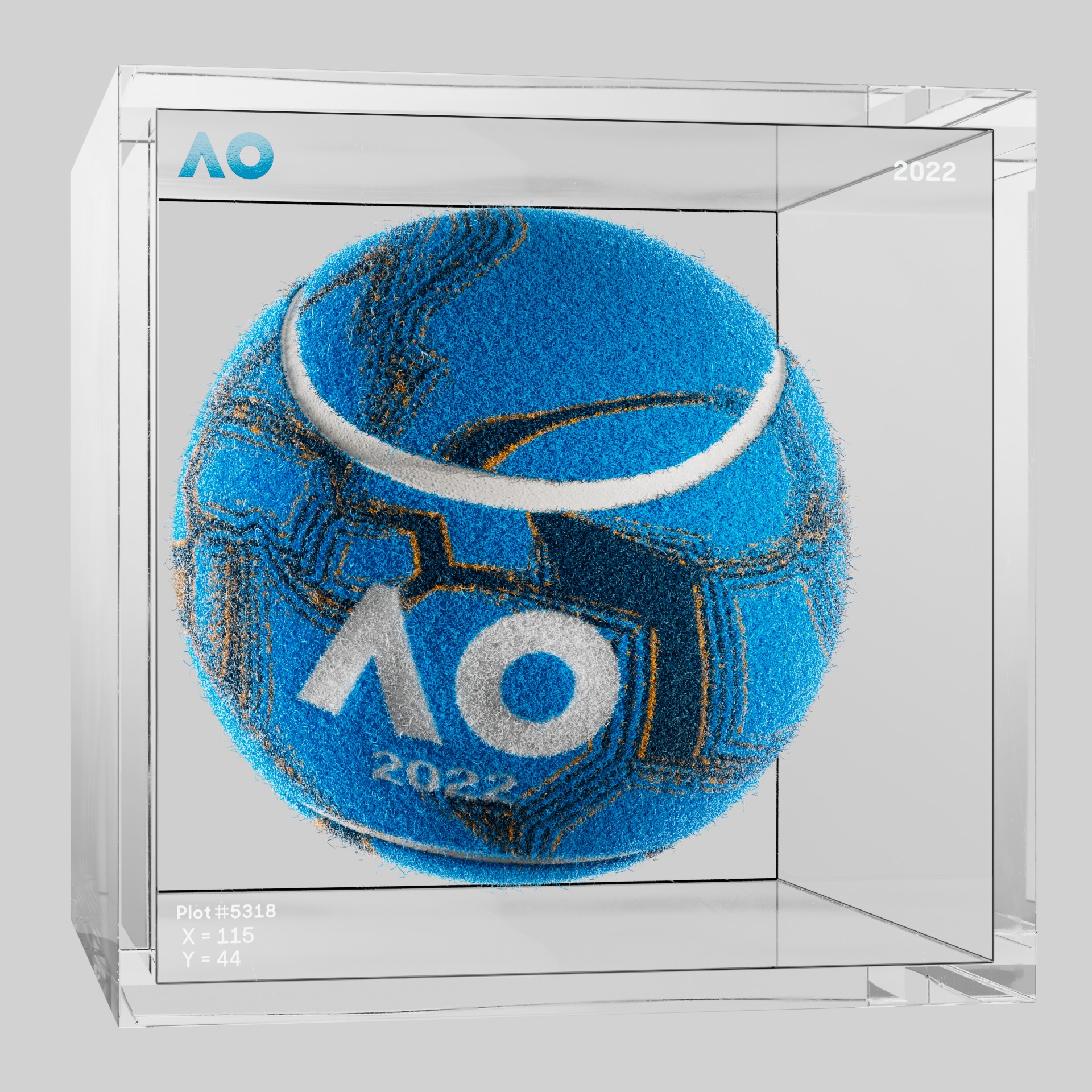 The Australian Open - The Australian Open Art Ball - AO Art Ball #1285 - NFT # 1285