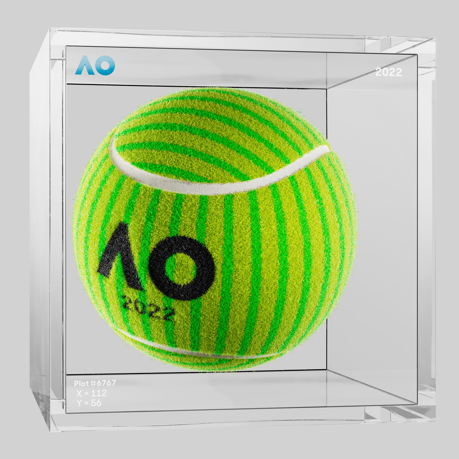 The Australian Open - The Australian Open Art Ball - AO Art Ball #1287 - NFT # 1287