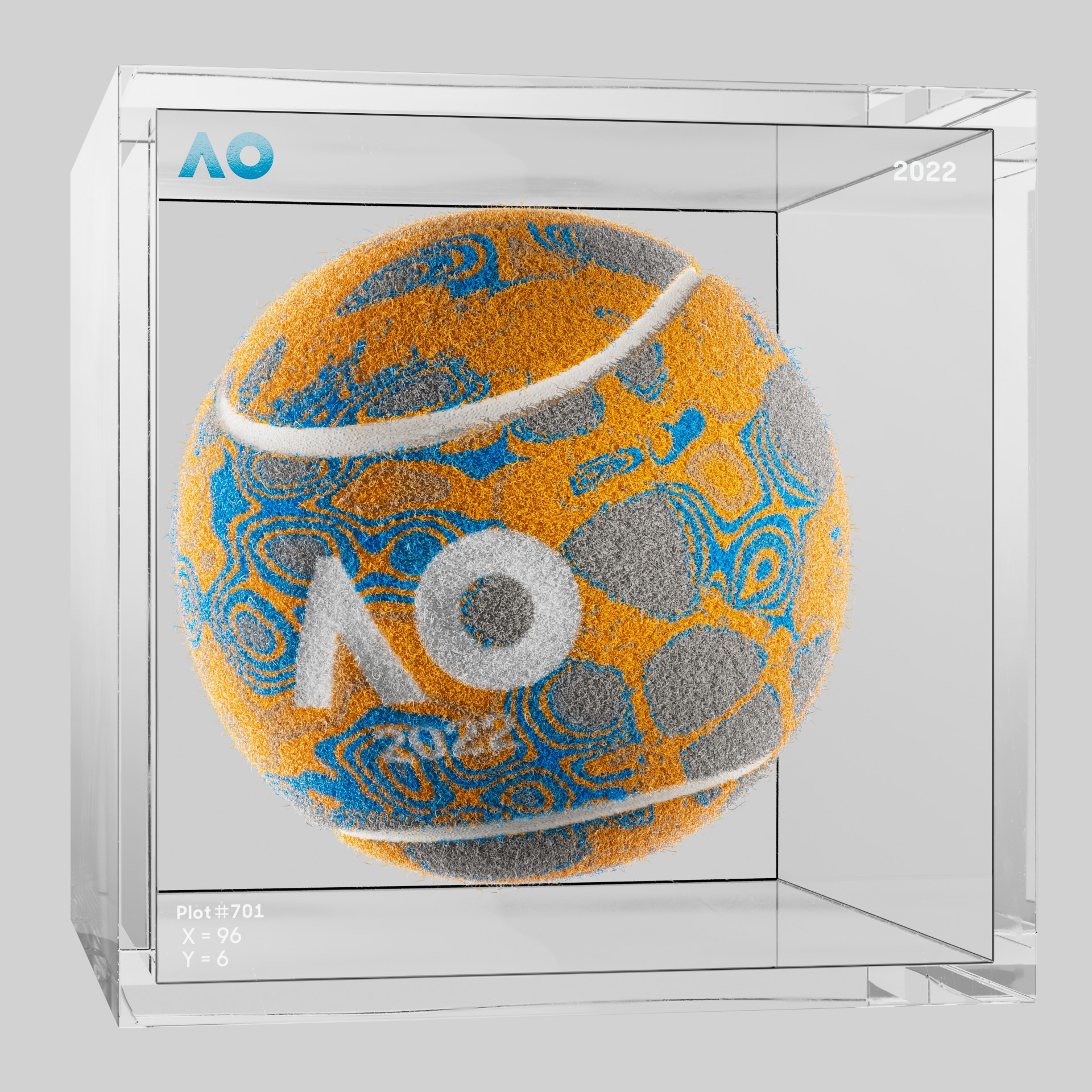 The Australian Open - The Australian Open Art Ball - AO Art Ball #1288 - NFT # 1288