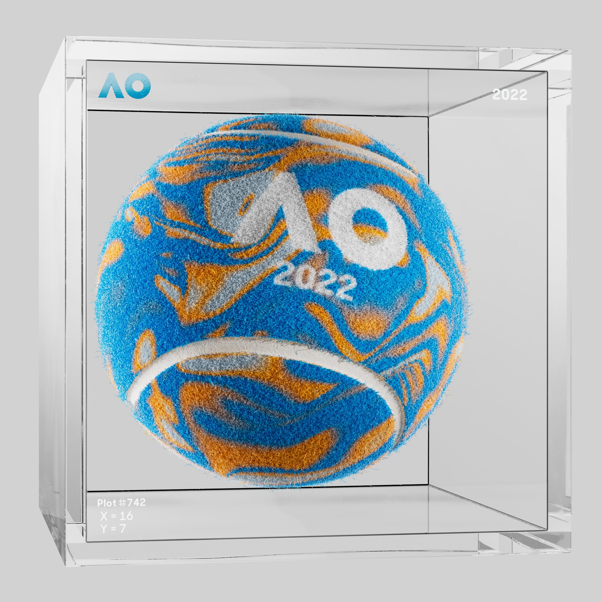 The Australian Open - The Australian Open Art Ball - AO Art Ball #1290 - NFT # 1290