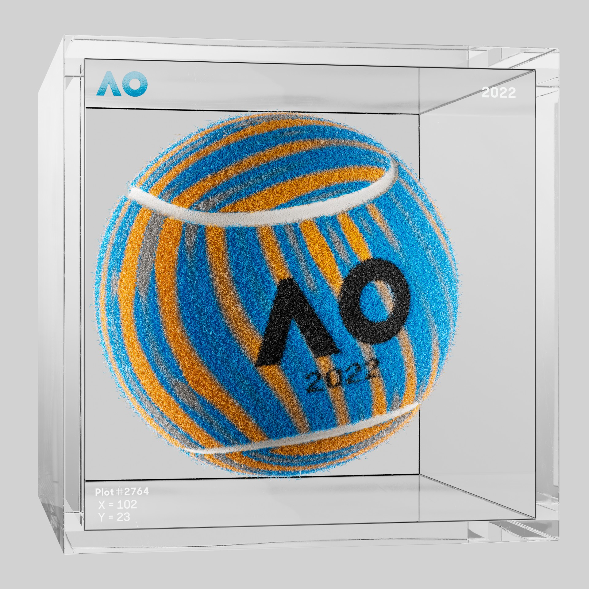 The Australian Open - The Australian Open Art Ball - AO Art Ball #1294 - NFT # 1294