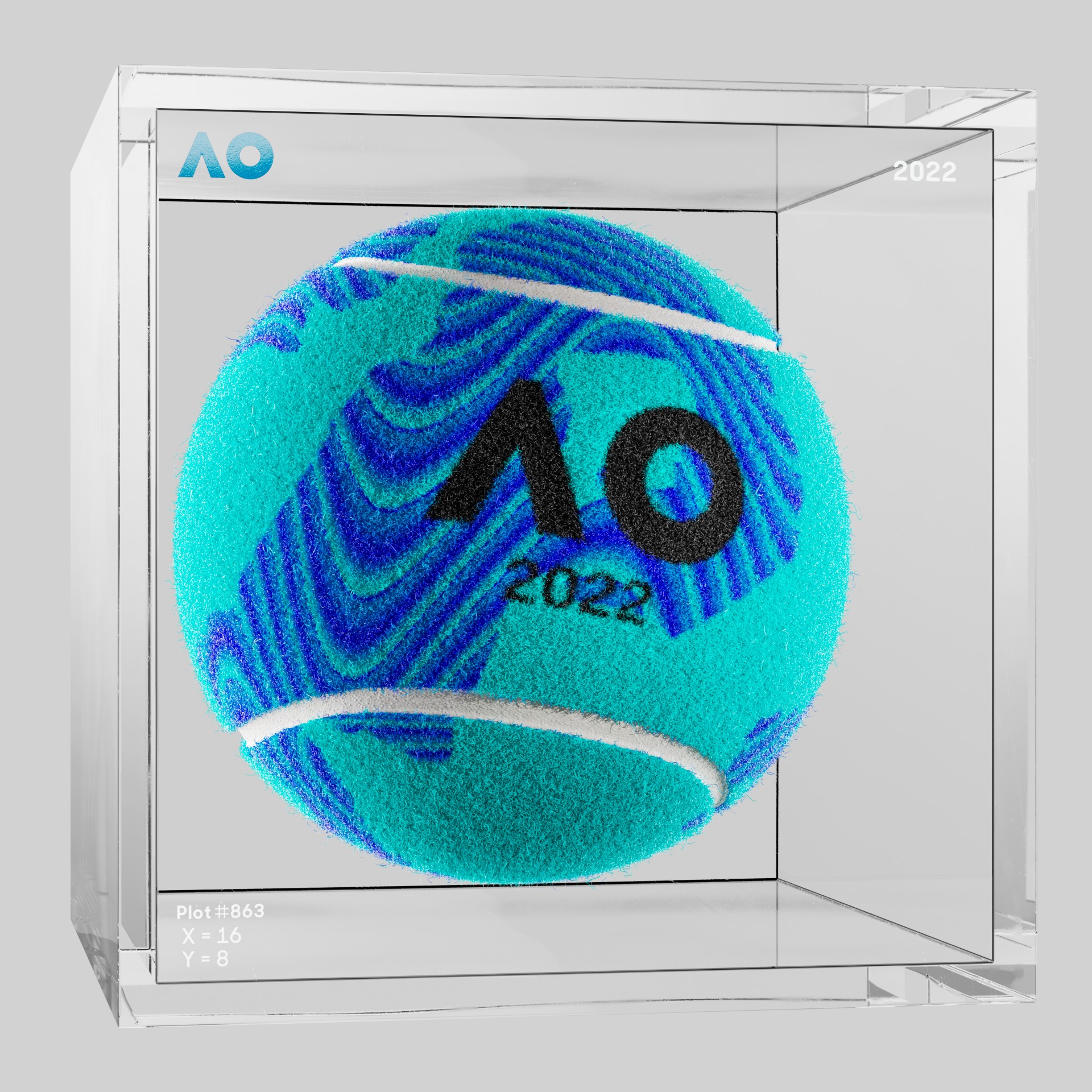 The Australian Open - The Australian Open Art Ball - AO Art Ball #130 - NFT # 130