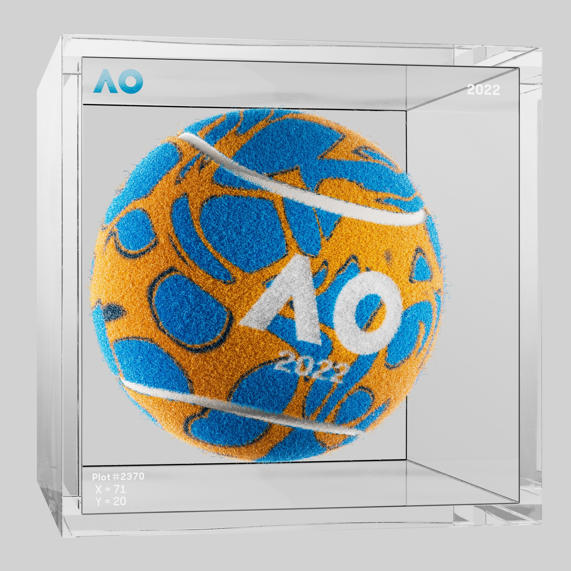 The Australian Open - The Australian Open Art Ball - AO Art Ball #1303 - NFT # 1303