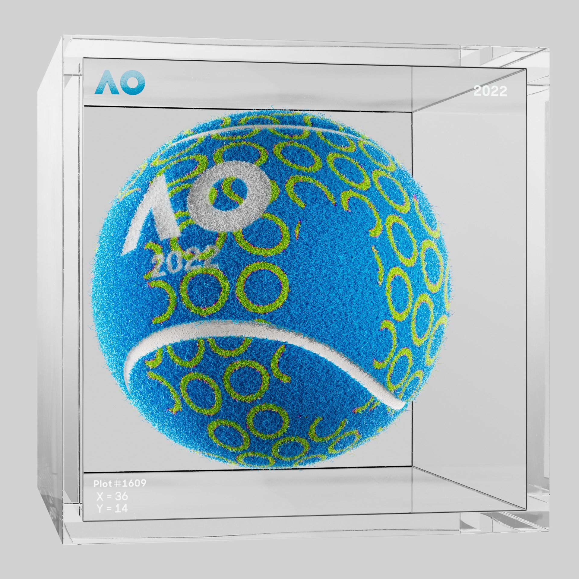 The Australian Open - The Australian Open Art Ball - AO Art Ball #131 - NFT # 131